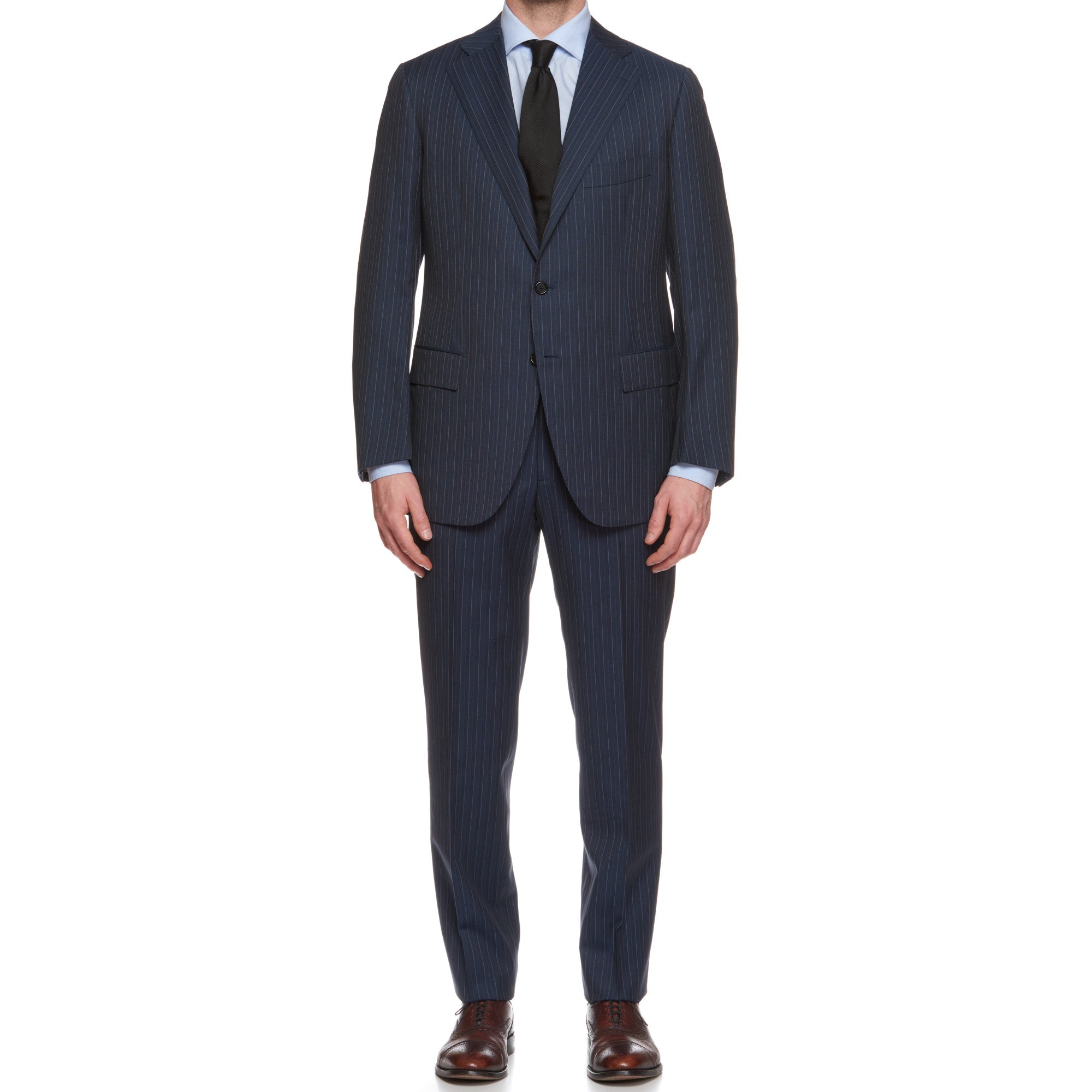 Light Blue Pinstripe Suit 52R / Light Blue