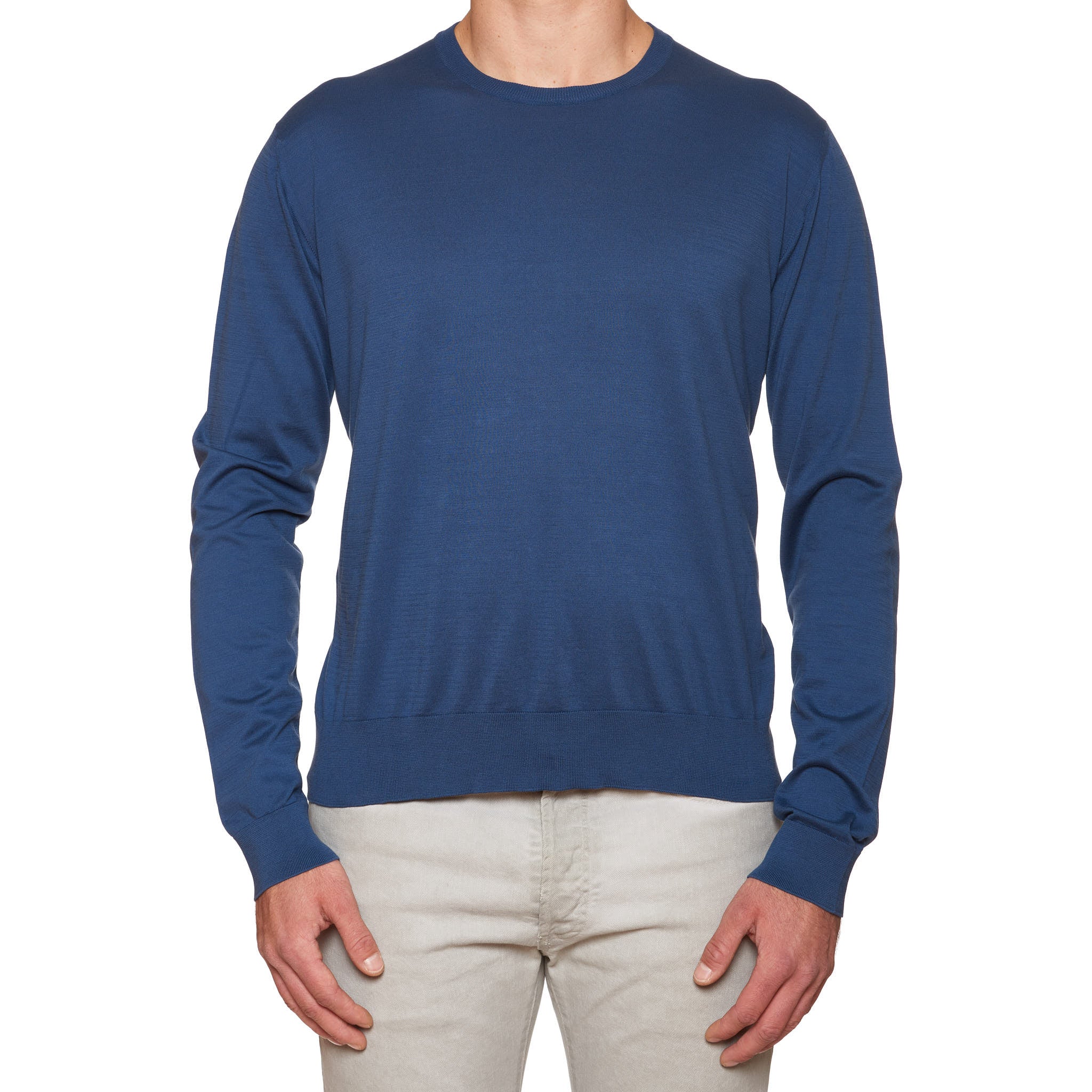 Blue Cotton Knitwear & Sweatshirt