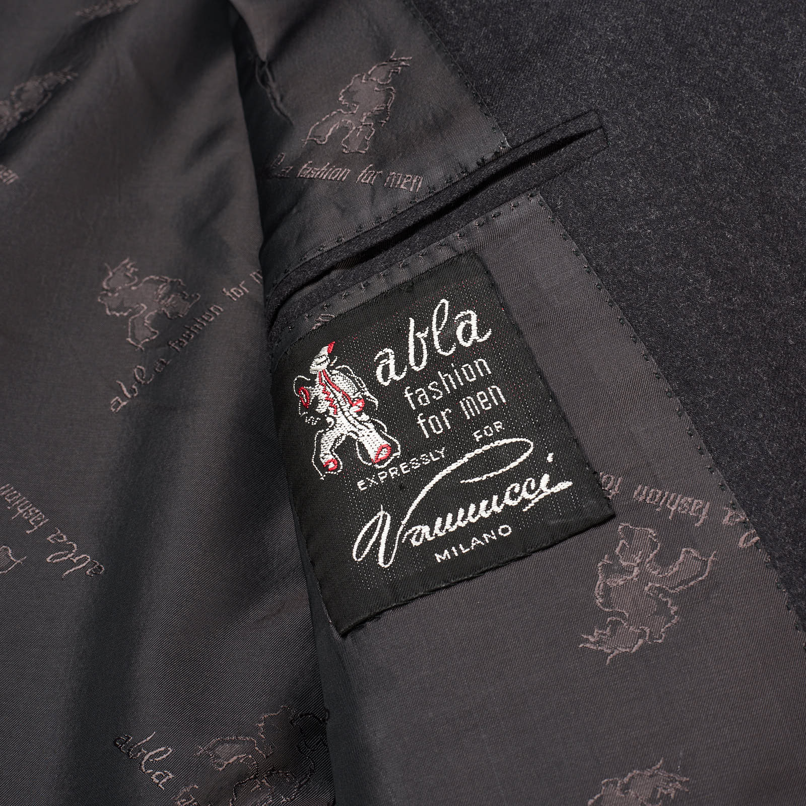 Angelo Blasi's ABLA Handmade Gray Wool Wedding Morning Suit EU 52 US 42