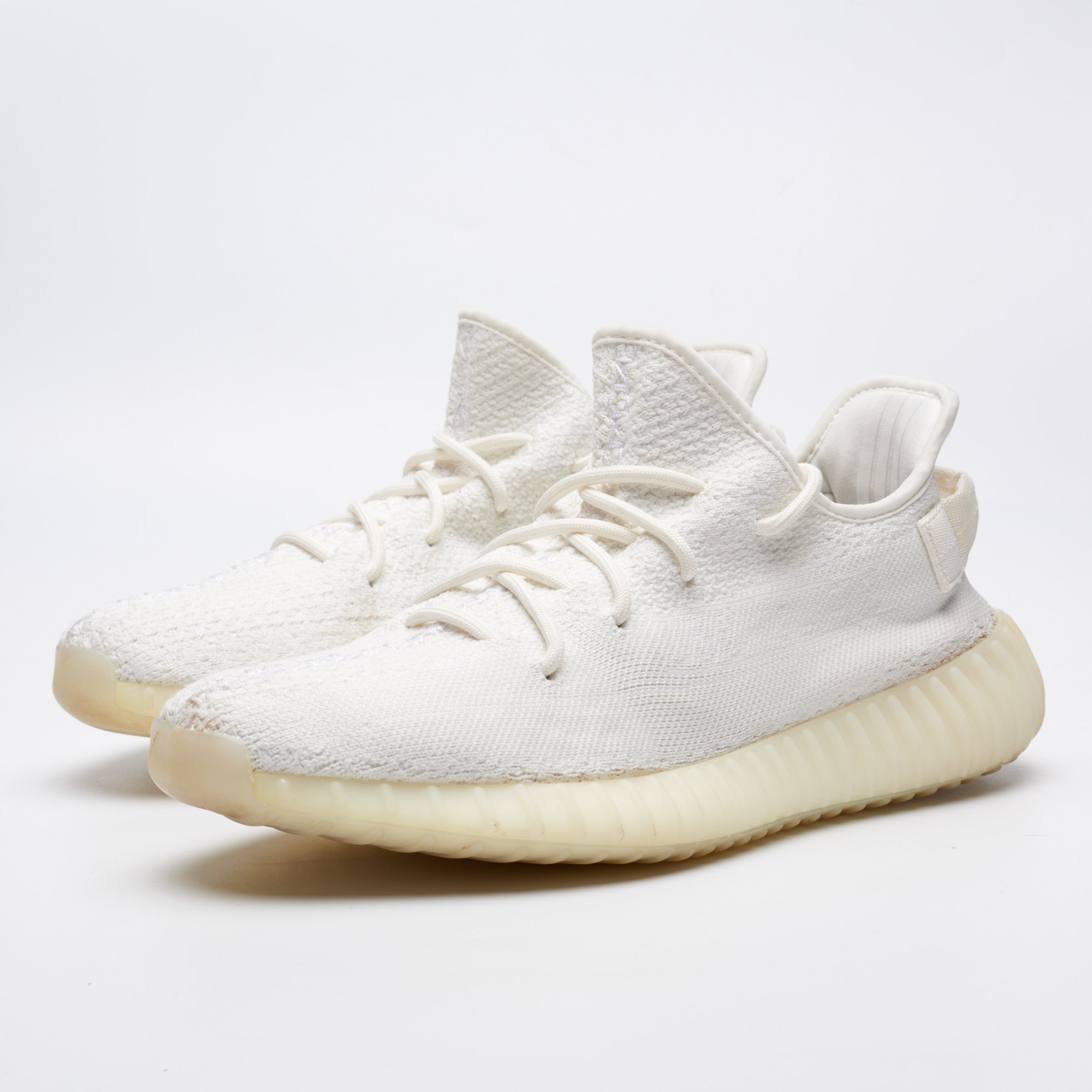 ADIDAS YEEZY BOOST 350 V2 Cream Triple White Sneakers Shoes UK 9.5 US