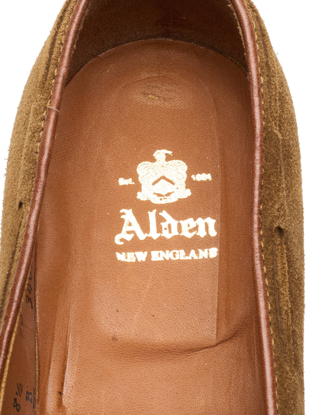 ALDEN 3403 Tassel Moccasin Snuff Suede Leather Loafer US 8.5 B/D