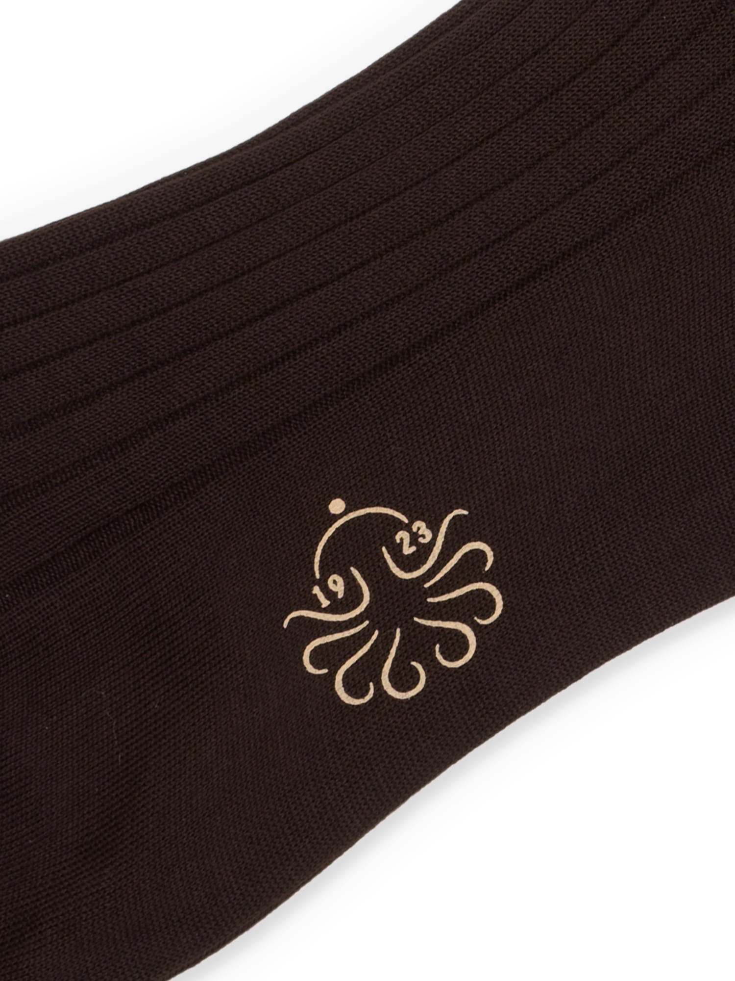 ALTO Milano Brown Cotton Knit Long Calf Length Socks