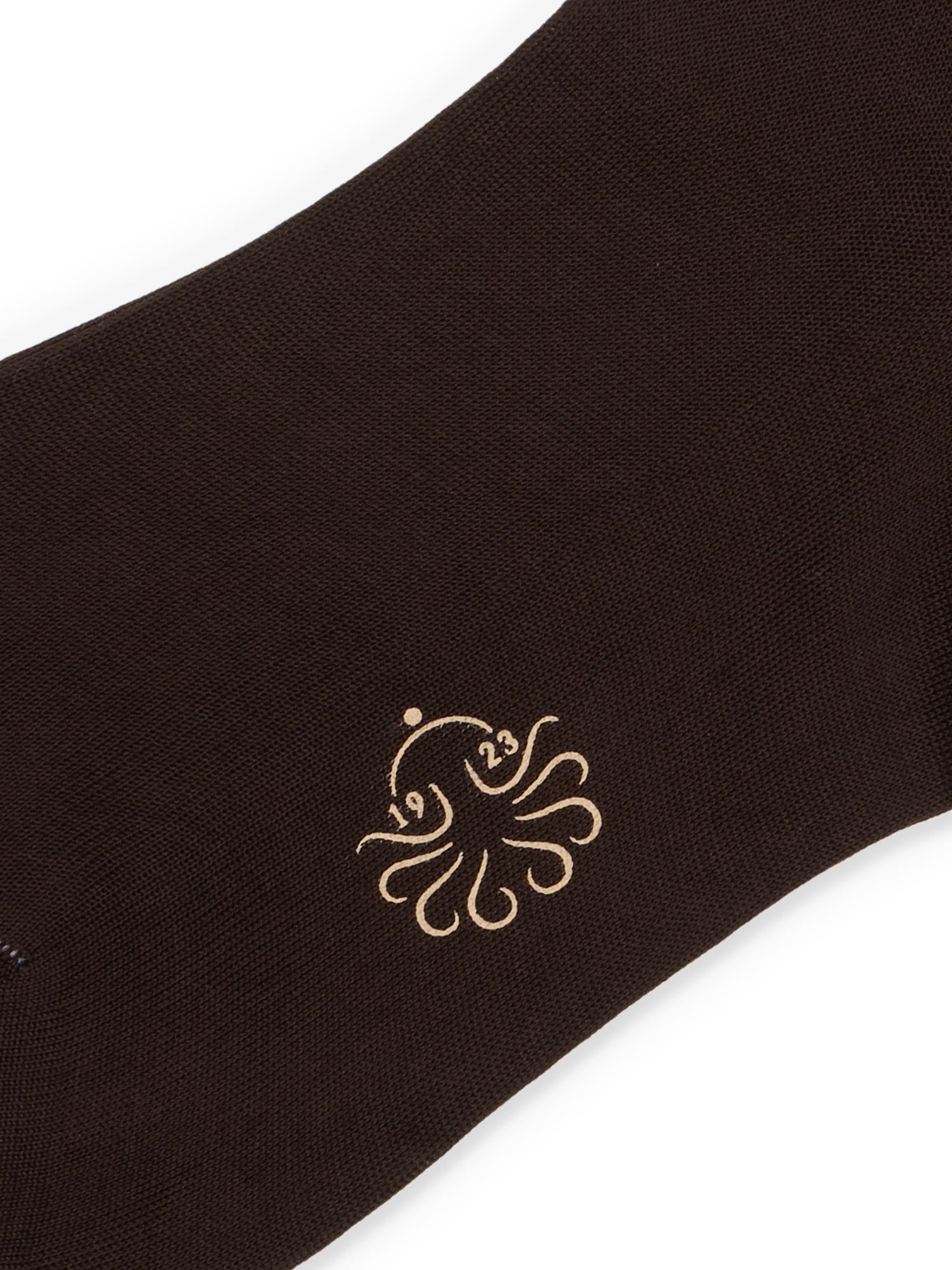 ALTO Milano Brown Cotton Knit Long Calf Length Socks