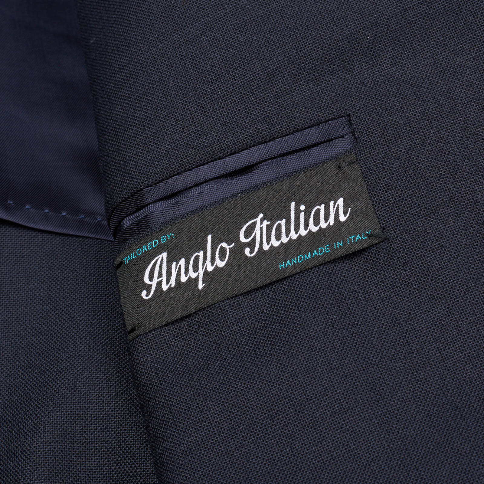 ANGLO ITALIAN Navy Blue Wool Suits EU 52 NEW US 42