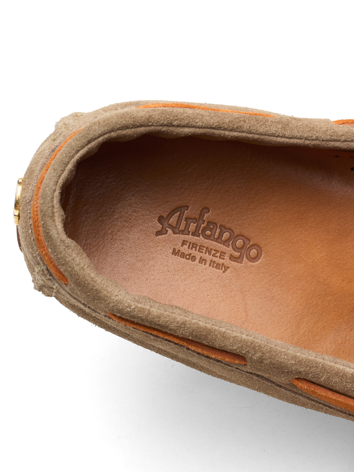 ARFANGO Firenze Tan Suede Leather Driving Moccasin EU 9.5 US 10.5