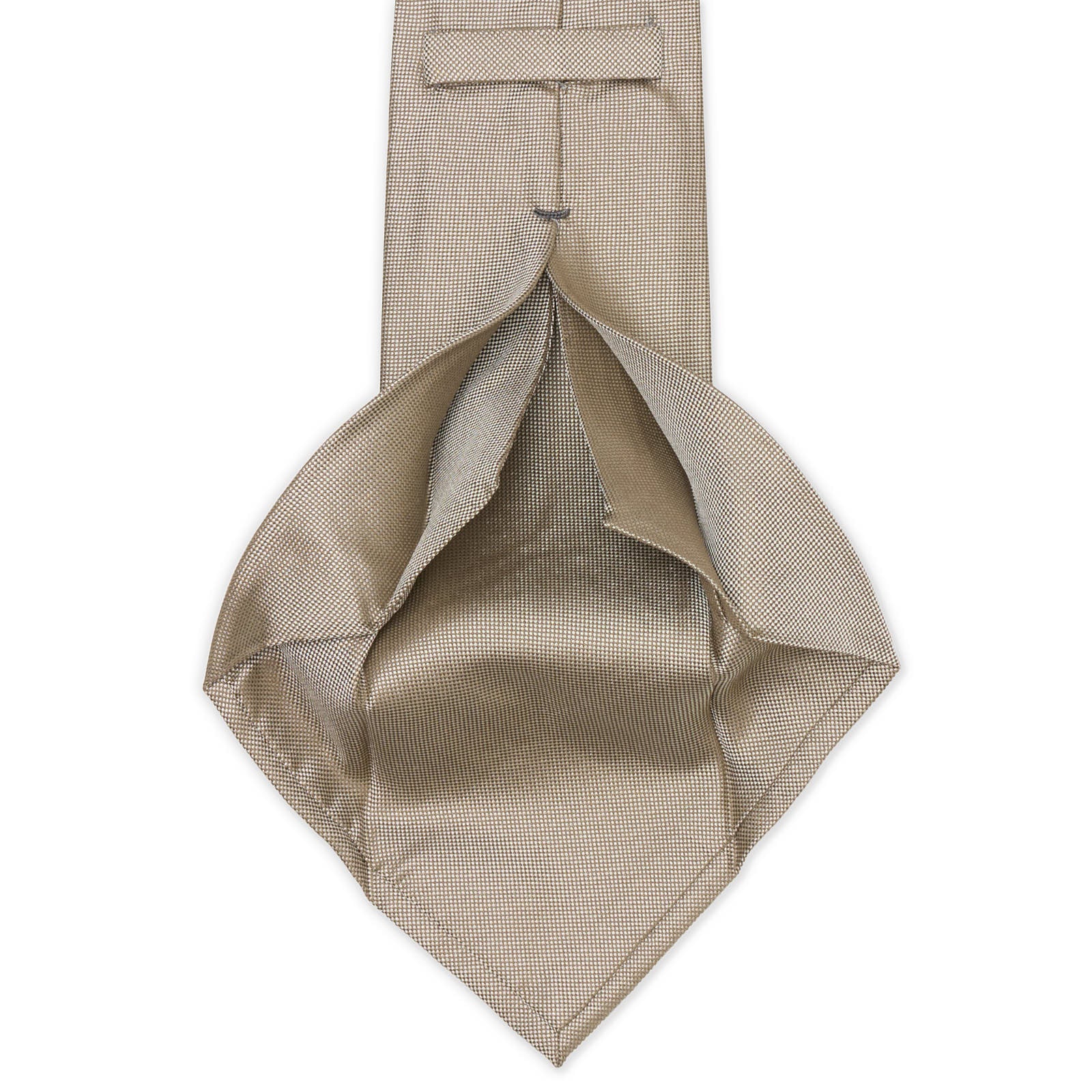 BARBA Gray Micro Seven Fold Silk Tie NEW