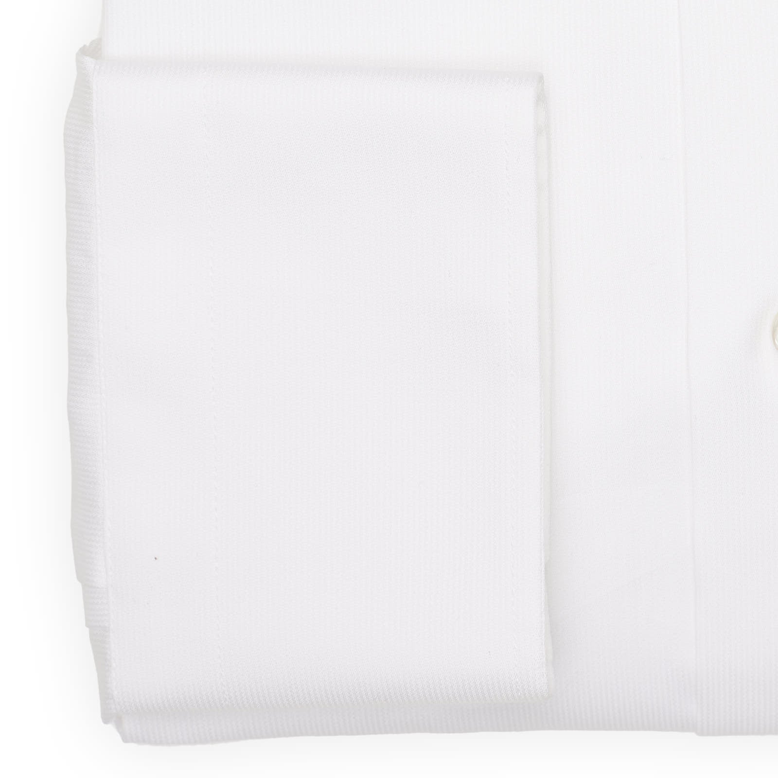 BARBA Napoli Handmade White Twill Cotton Dress Shirt NEW Club Collar