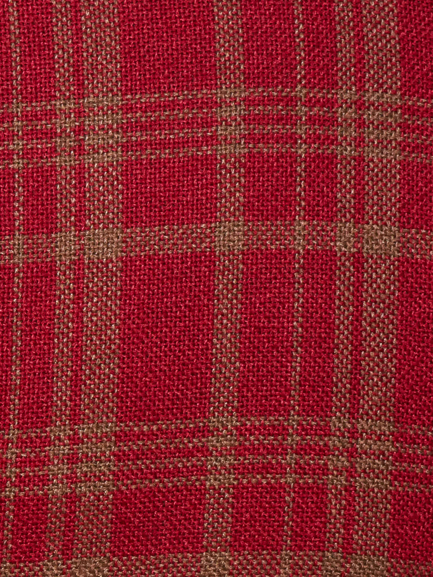 BELVEST Red Plaid Hopsack Silk-Linen-Cotton Jacket 50 NEW US 40