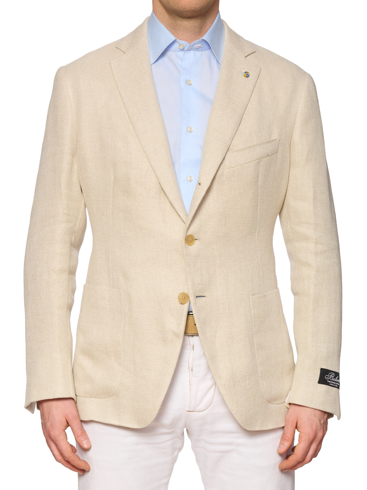 BELVEST "Jacketinthebox" Tan Hopsack Hemp-Silk-Linen Jacket 56 NEW US 46