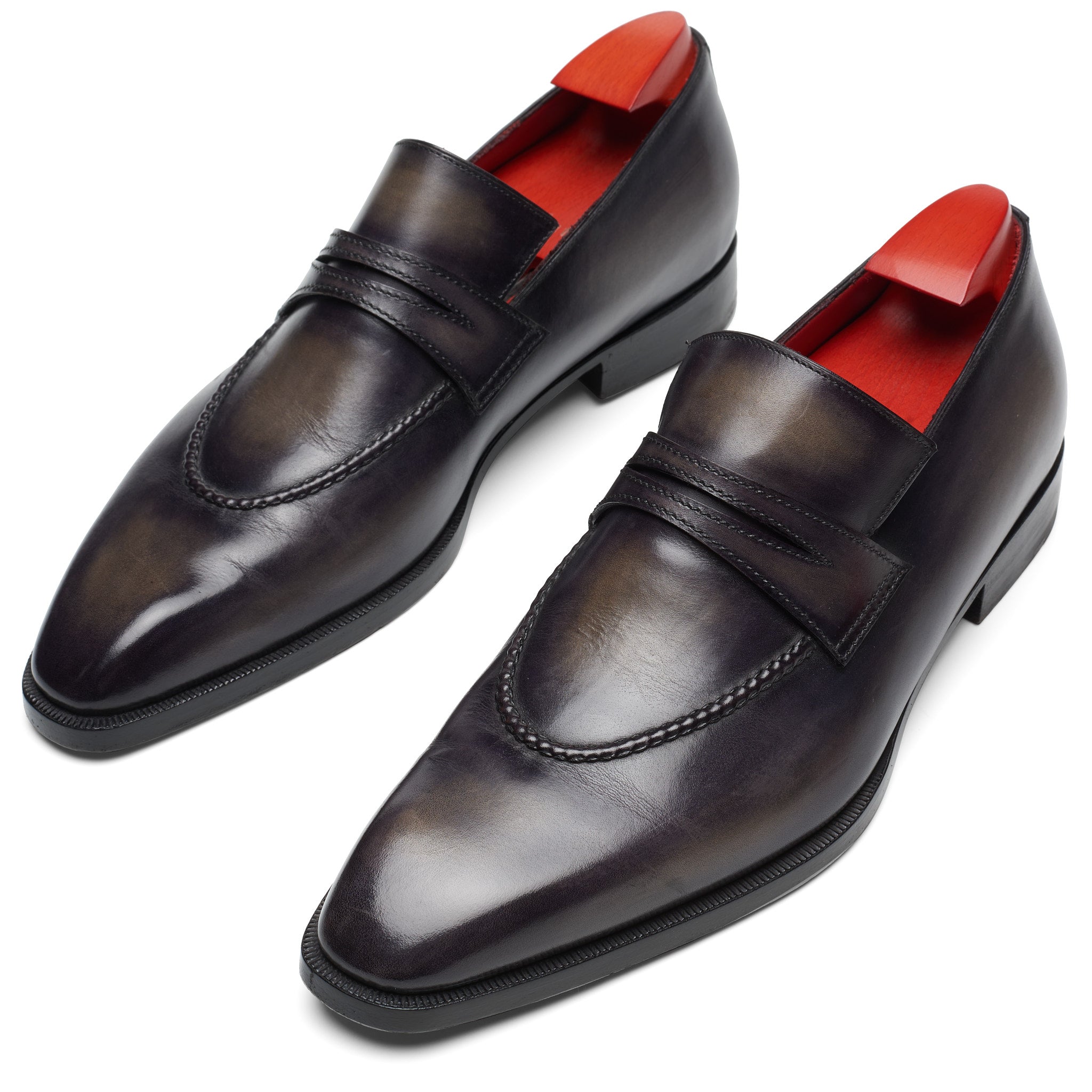 BERLUTI Art Andy Demesure Black-Gray Venezia Calf Custom Loafer Shoes –  SARTORIALE