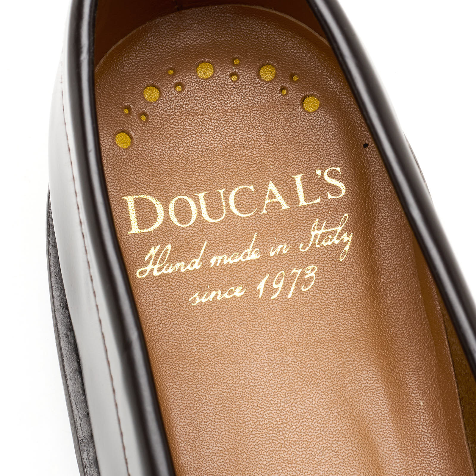 Doucal's leather derby shoes - Black