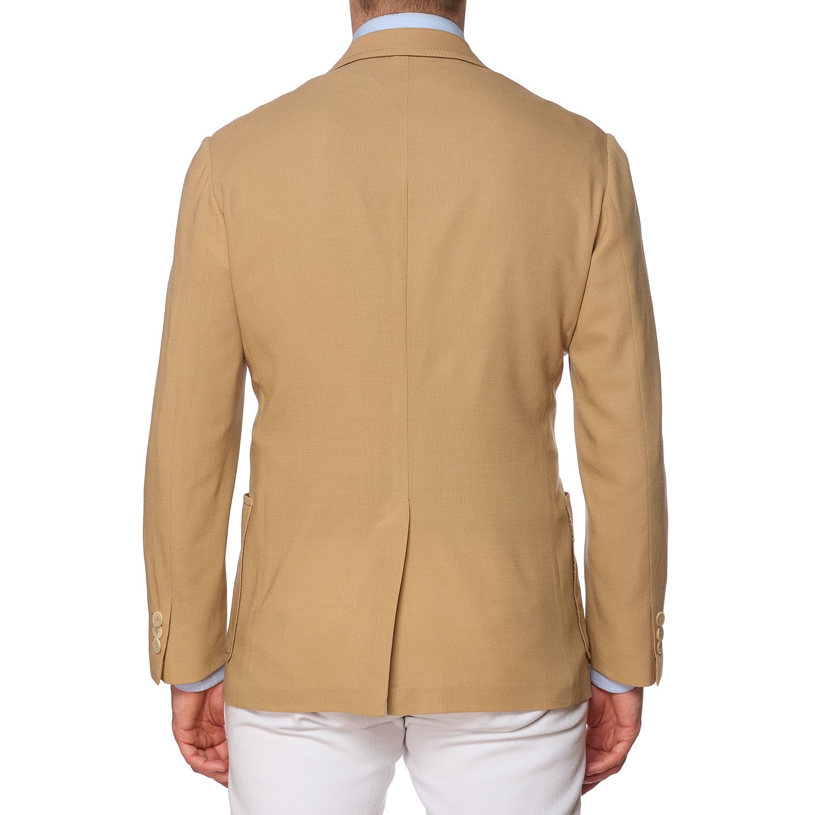 D'AVENZA for VANNUCCI Tan Wool Unlined Soft Jacket EU 50 NEW US 40