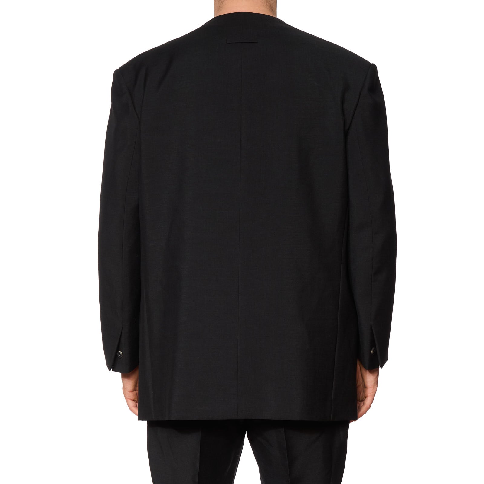 FEAR OF GOD Black Single Breasted Lapelless Blazer EU 50 NEW US 40