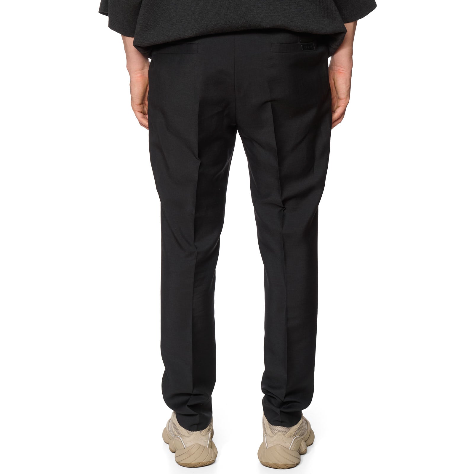 FEAR OF GOD Black Pleated Tapered Trousers Pants EU 52 NEW US 36