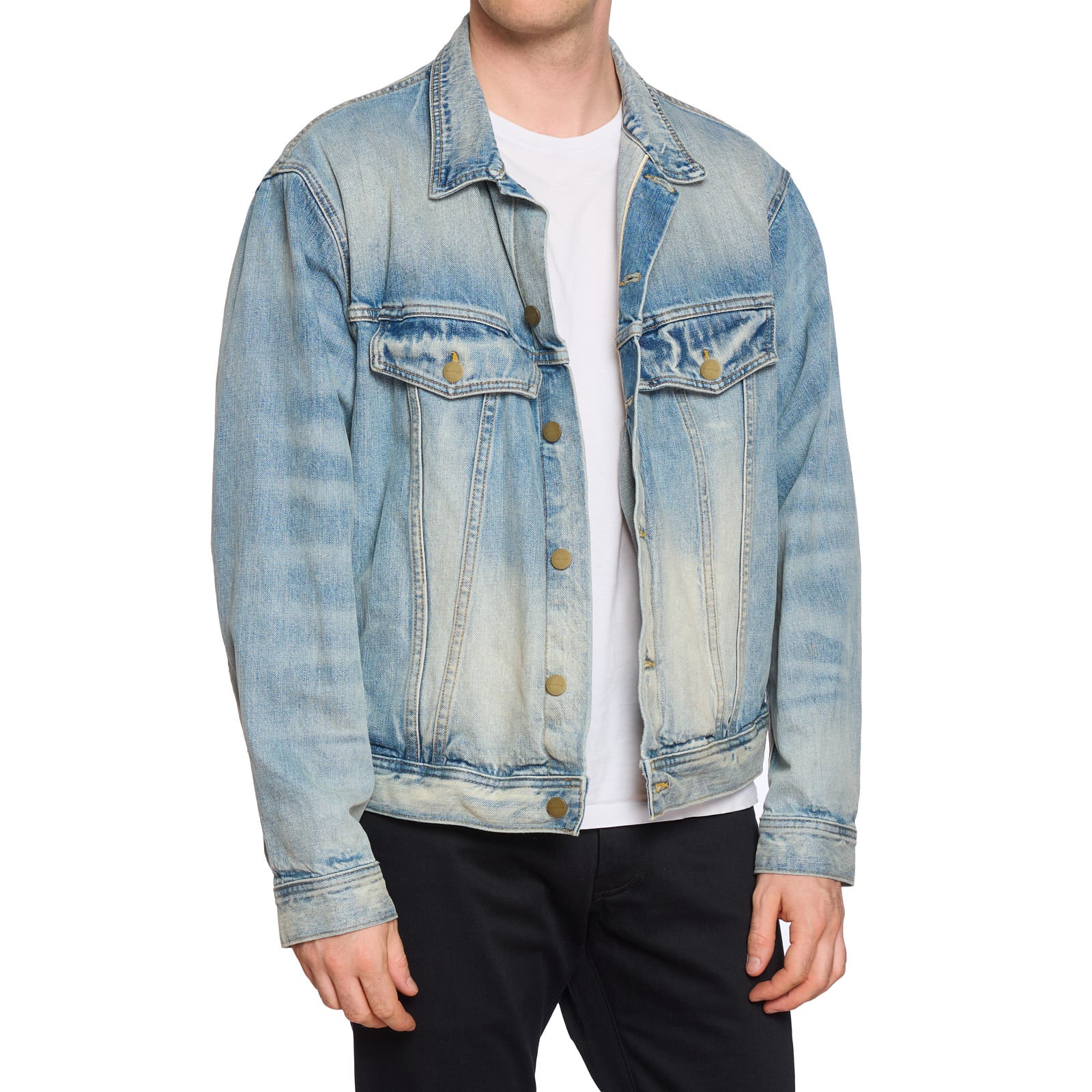 FEAR OF GOD Seventh Collection Blue Trucker Denim Jacket US L