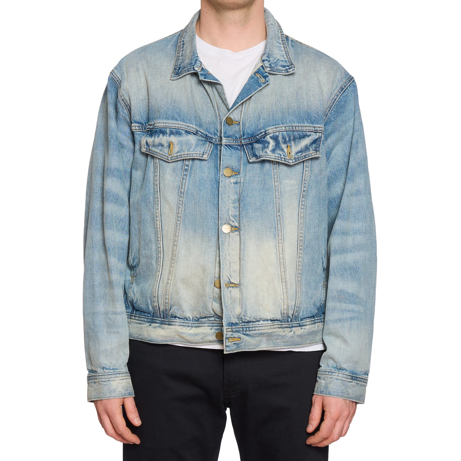 FEAR OF GOD Seventh Collection Blue Trucker Denim Jacket US L