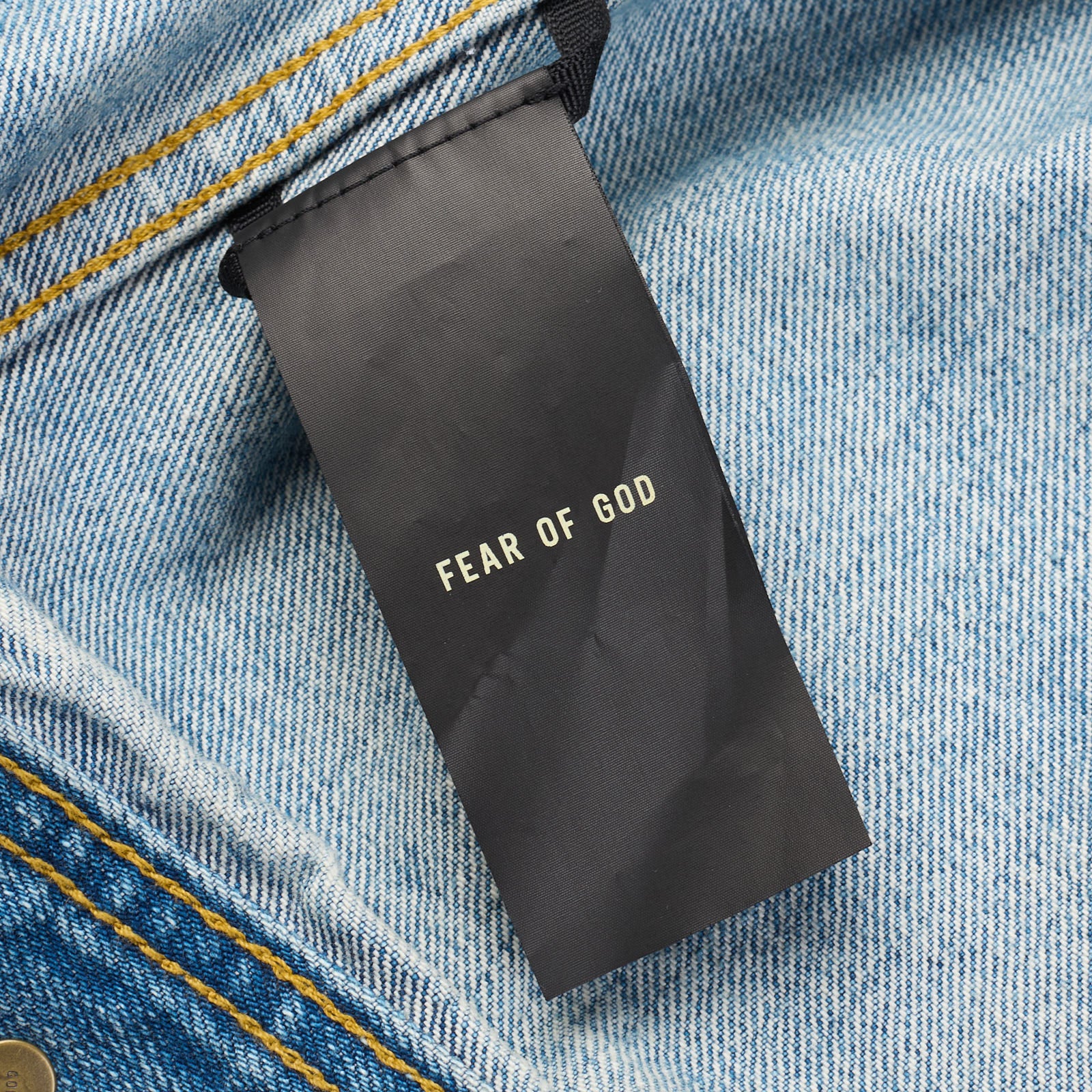 FEAR OF GOD Seventh Collection Blue Trucker Denim Jacket US L