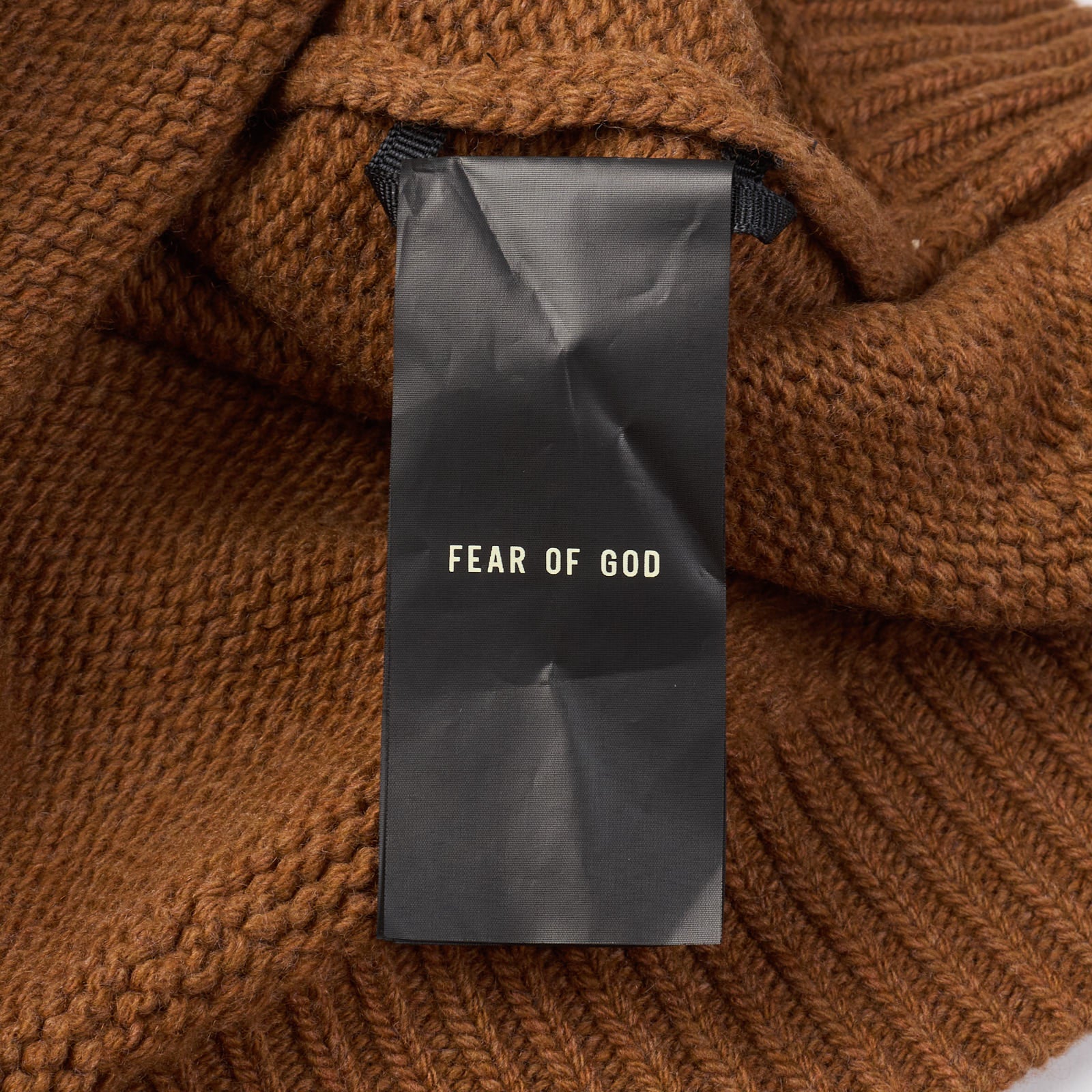 FEAR OF GOD Brown Wool-Cashmere Knit Crewneck Sweater NEW Size L