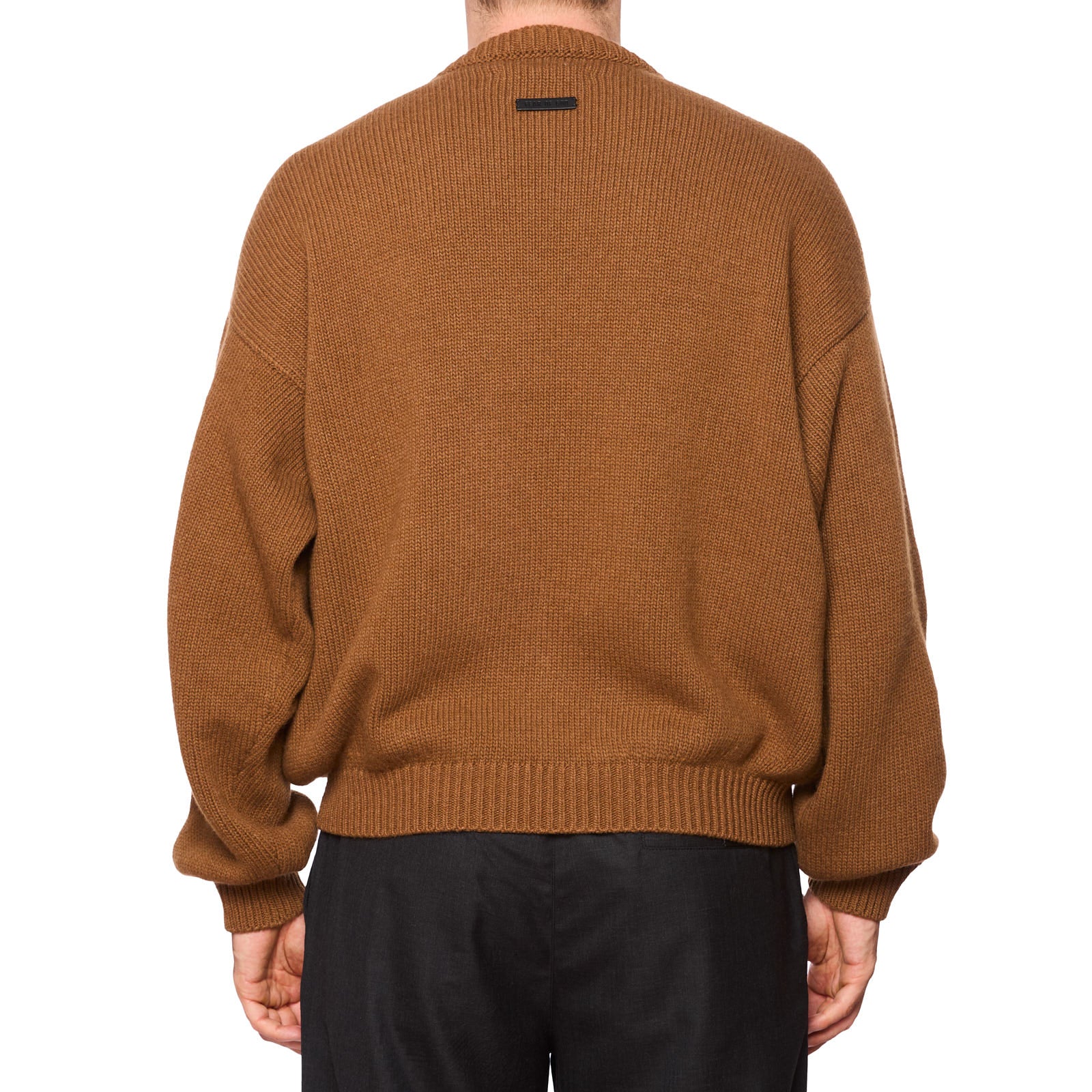 FEAR OF GOD Brown Wool-Cashmere Knit Crewneck Sweater NEW Size L