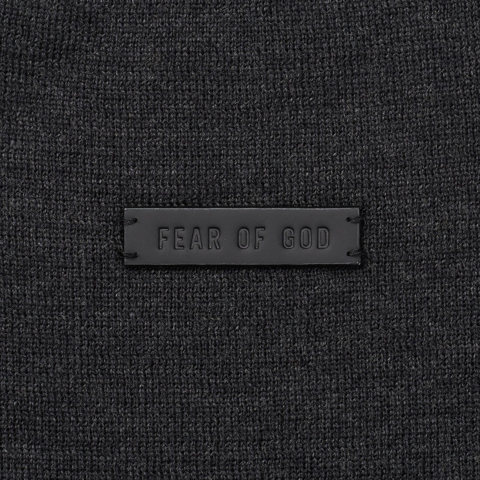 FEAR OF GOD Dark Gray Virgin Wool Knit Turtleneck Sweater NEW Size L