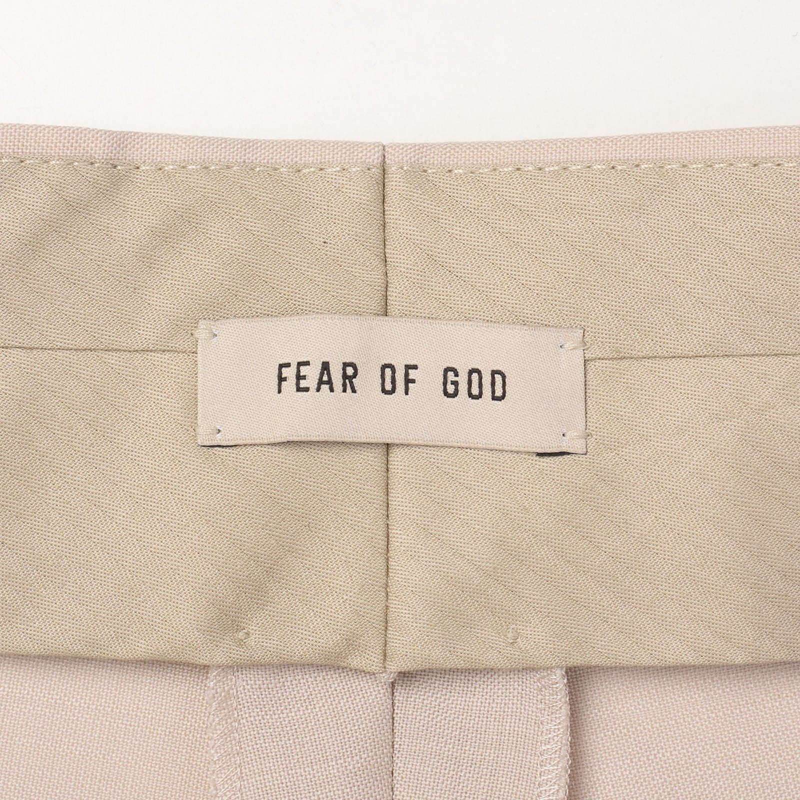 FEAR OF GOD Dusty Beige Mohair-Wool Dress Pants NEW EU 52