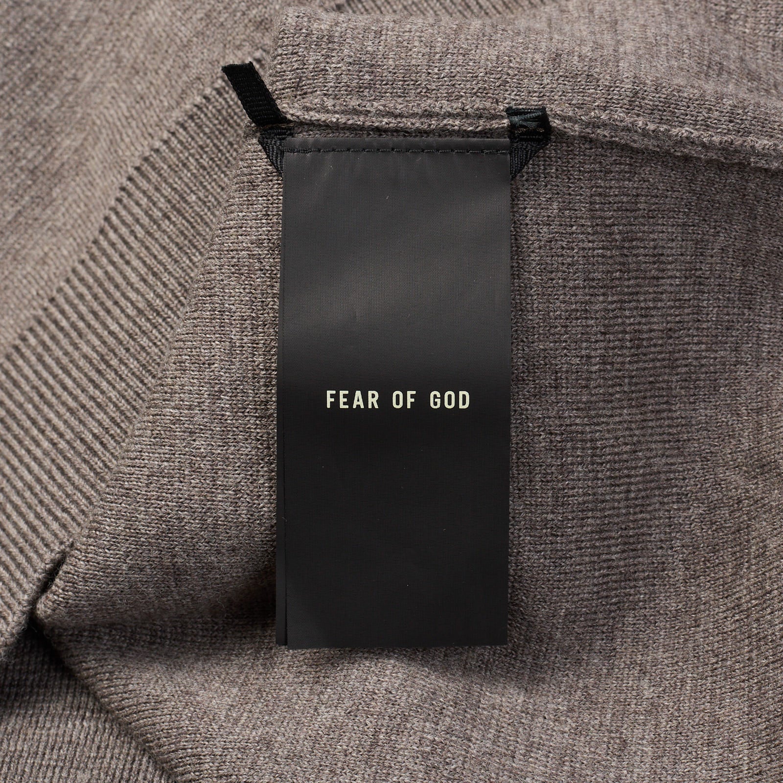 FEAR OF GOD Gray Virgin Wool Knit Turtleneck Sweater NEW Size L