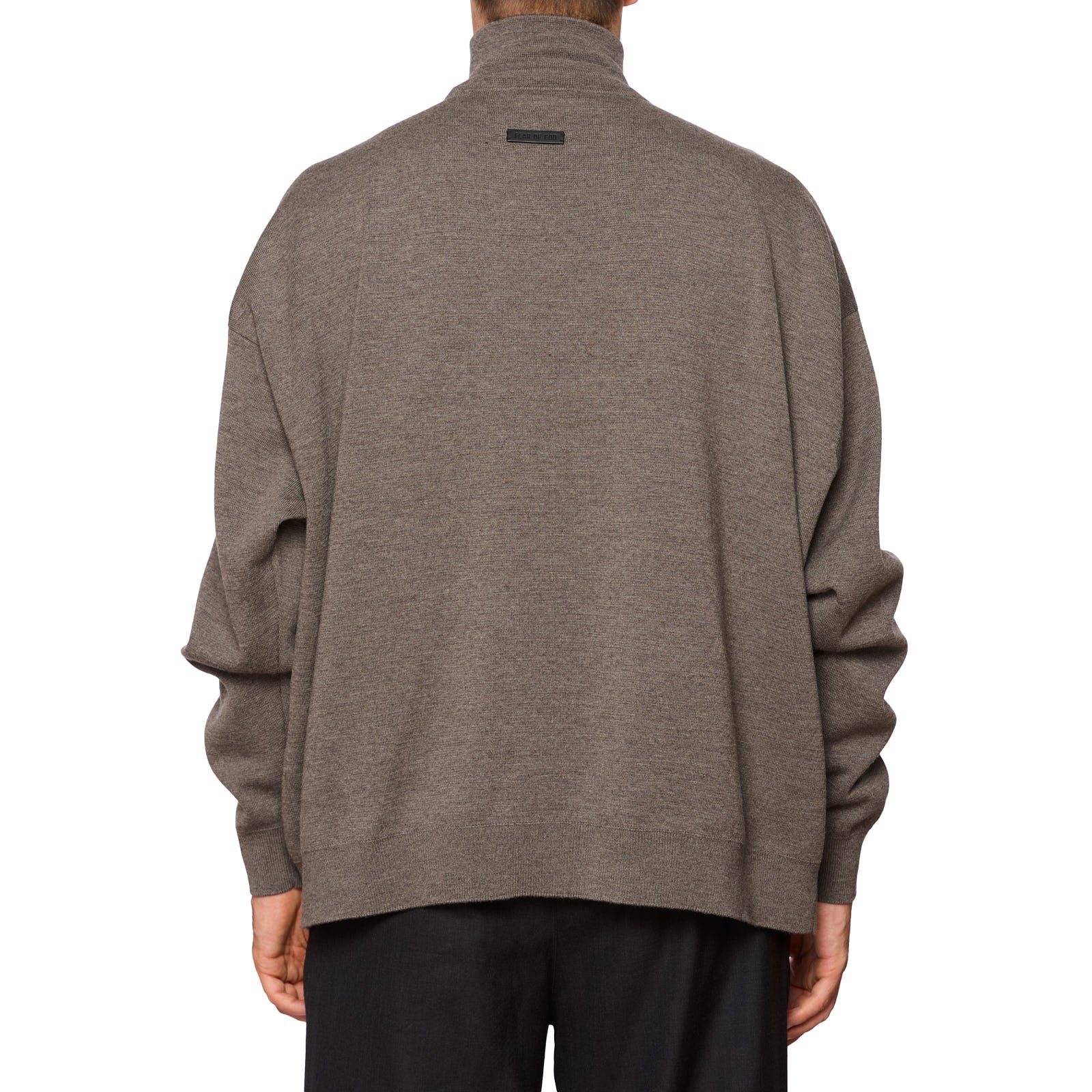 FEAR OF GOD Gray Virgin Wool Knit Turtleneck Sweater NEW Size L