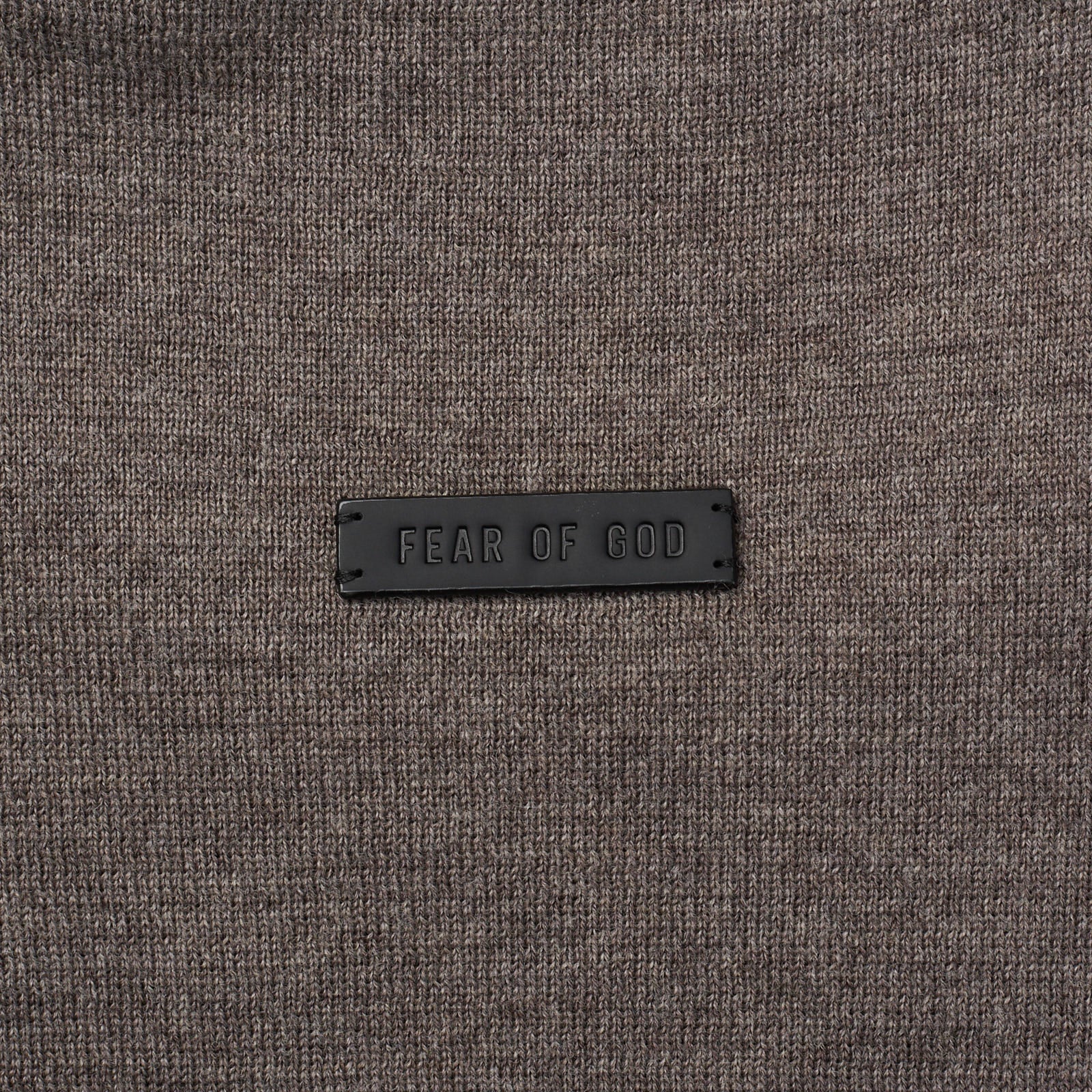 FEAR OF GOD Gray Virgin Wool Cropped Sleeve Sweater T-Shirt NEW US L