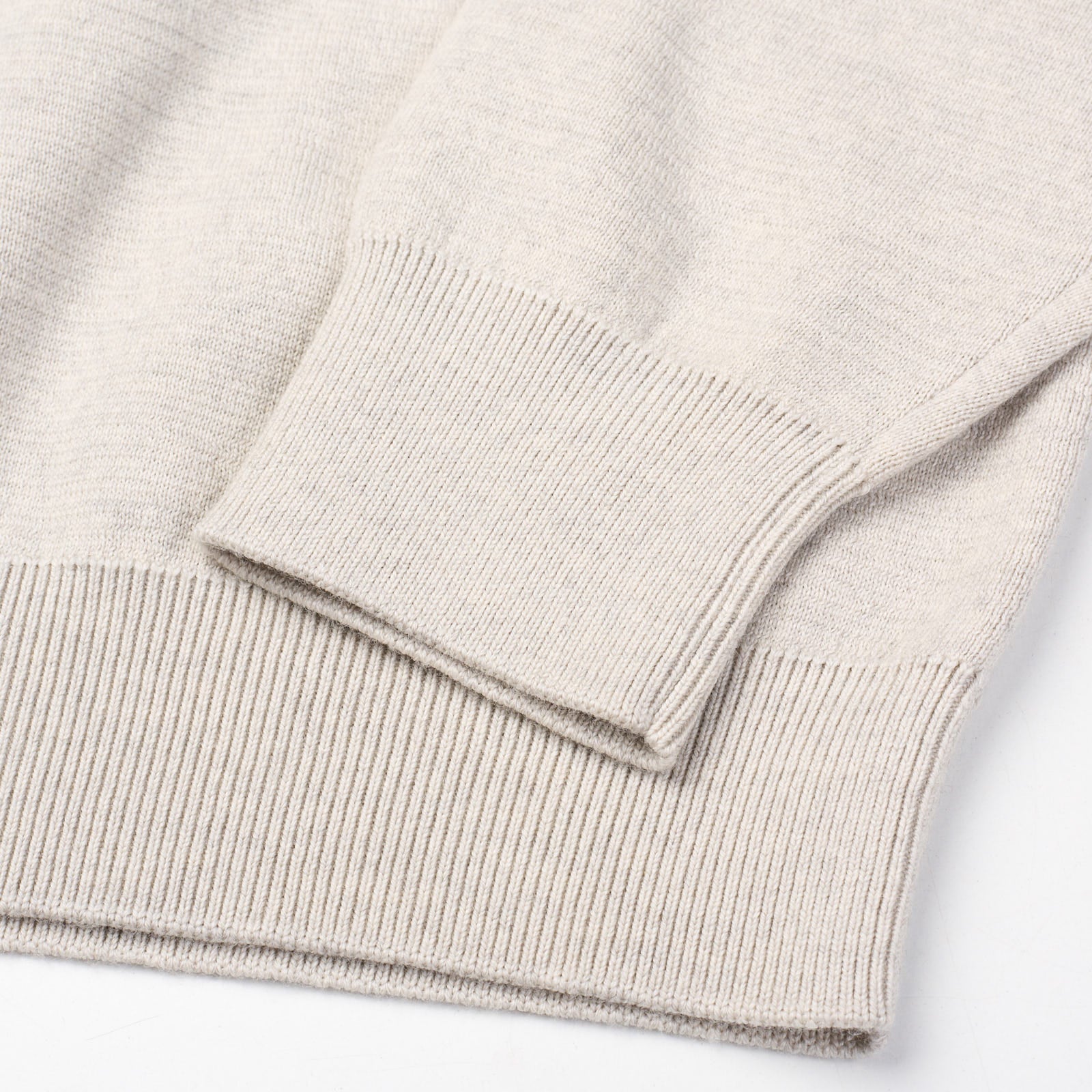 FEAR OF GOD Light Beige Virgin Wool Knit Turtleneck Sweater NEW Size L