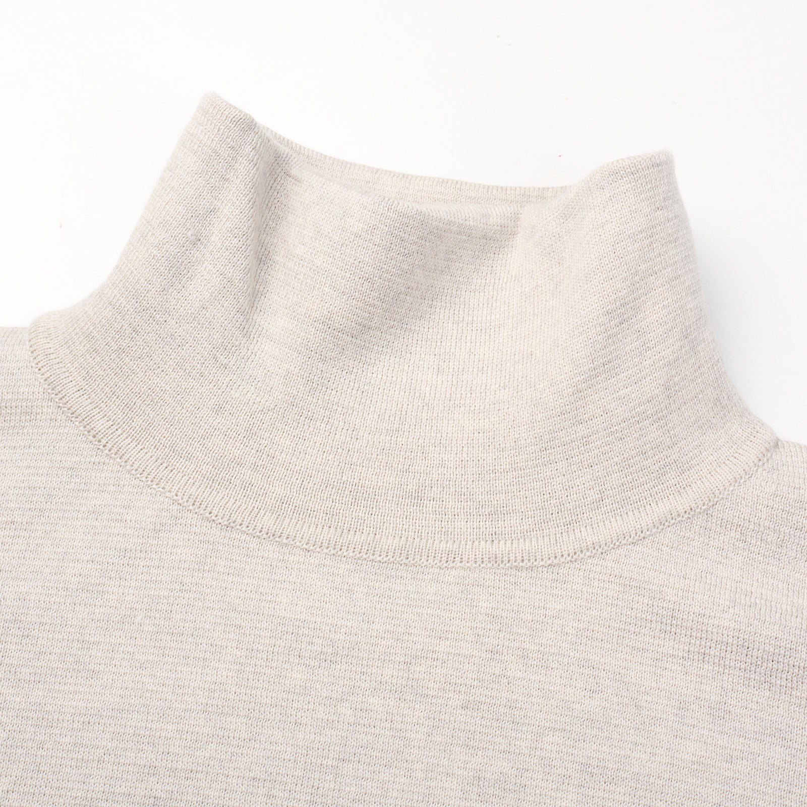 FEAR OF GOD Light Beige Virgin Wool Knit Turtleneck Sweater NEW Size L