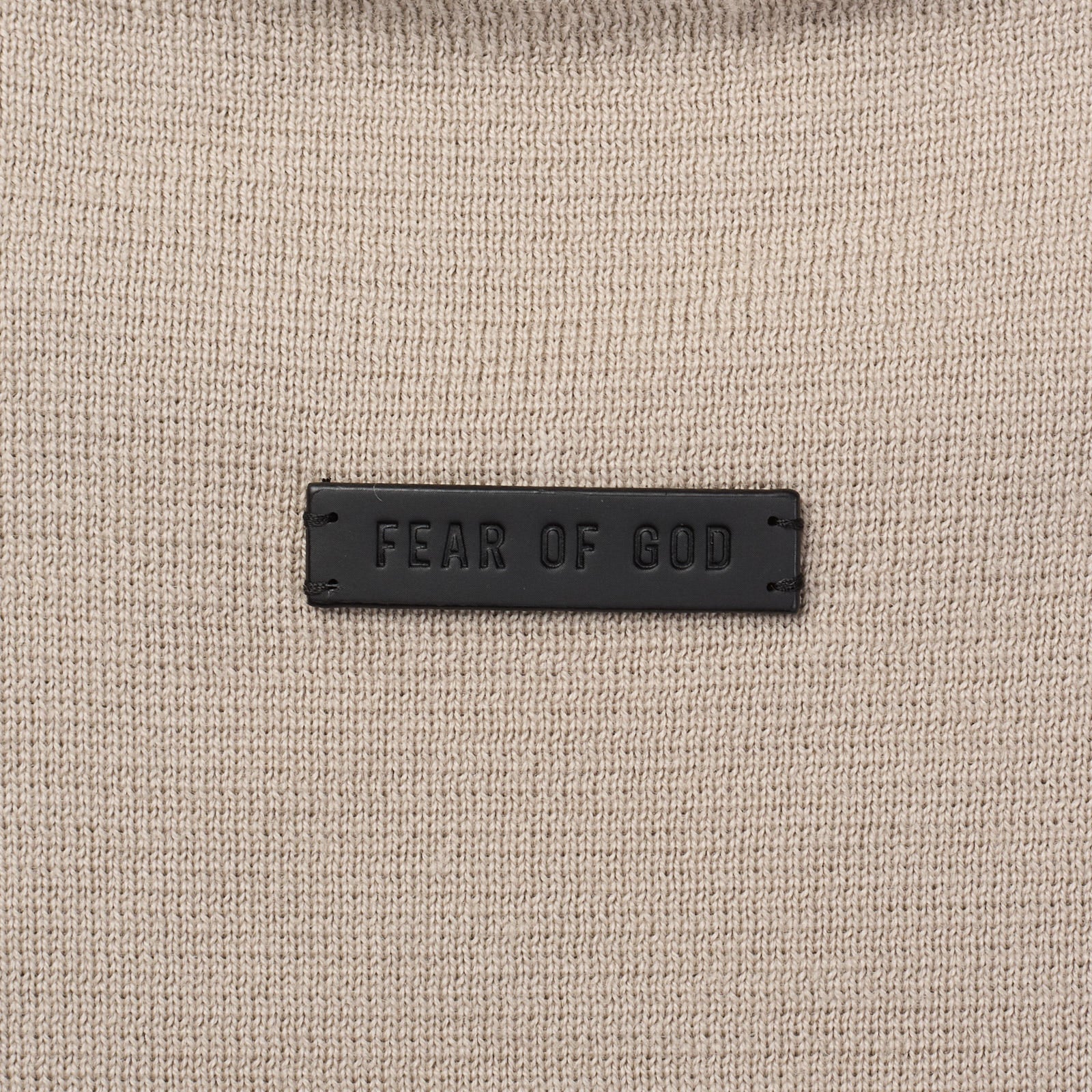 FEAR OF GOD Cement Virgin Wool Cropped Sleeve Sweater NEW US L