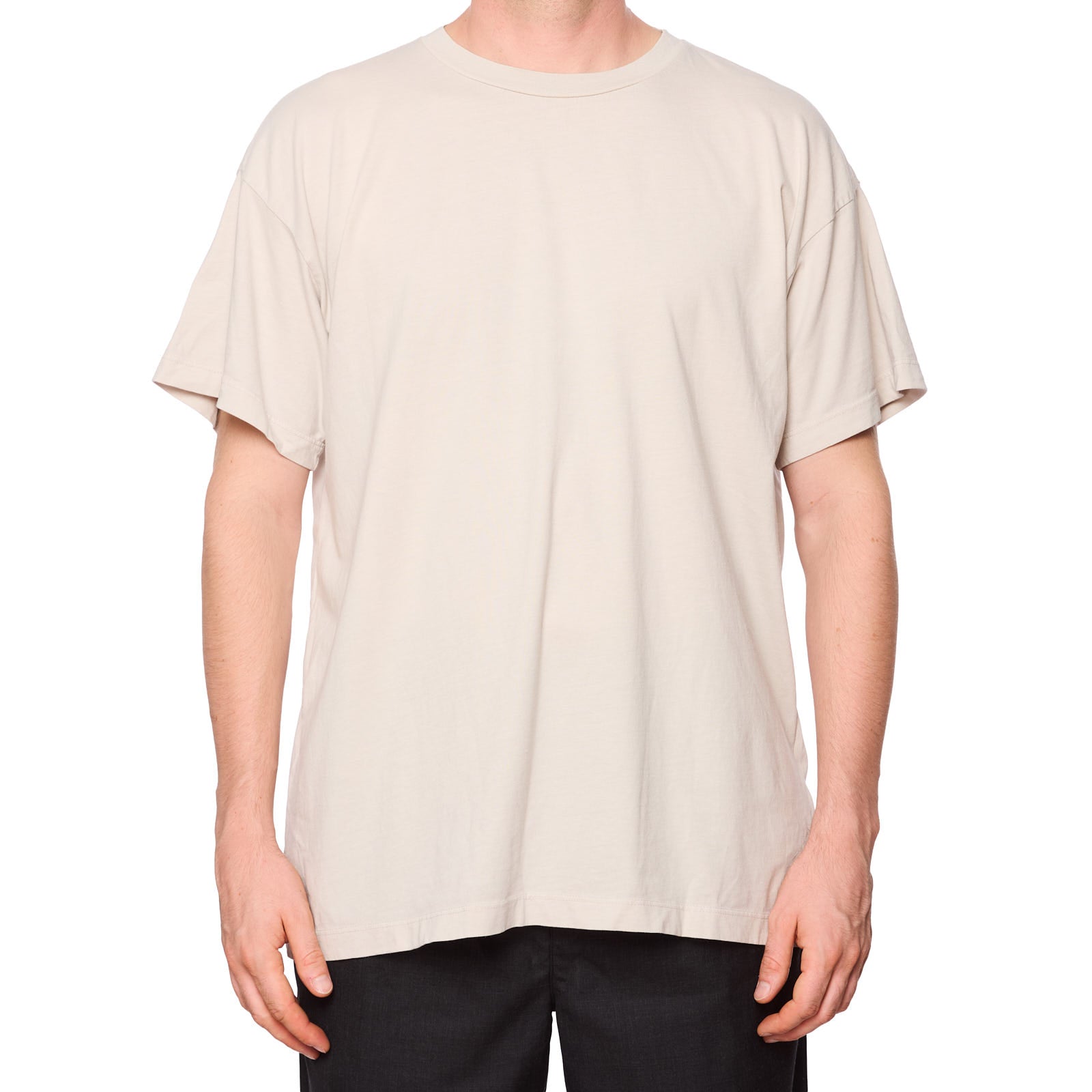 FEAR OF GOD Taupe "7" Logo Cotton Short Sleeve T-Shirt NEW L USA