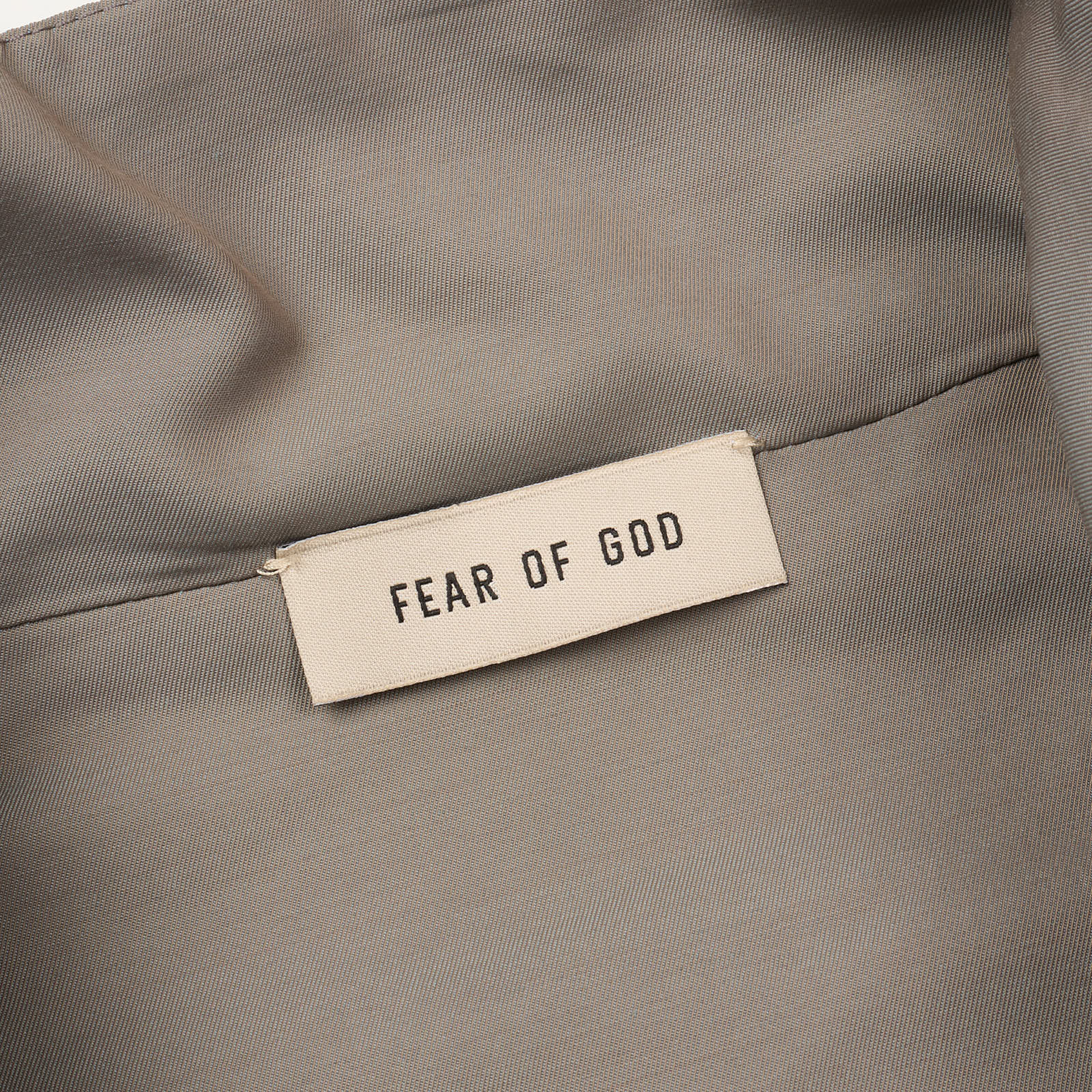 FEAR OF GOD "Eternal" Gray Dusty Concrete Zip Track Jacket NEW Size L