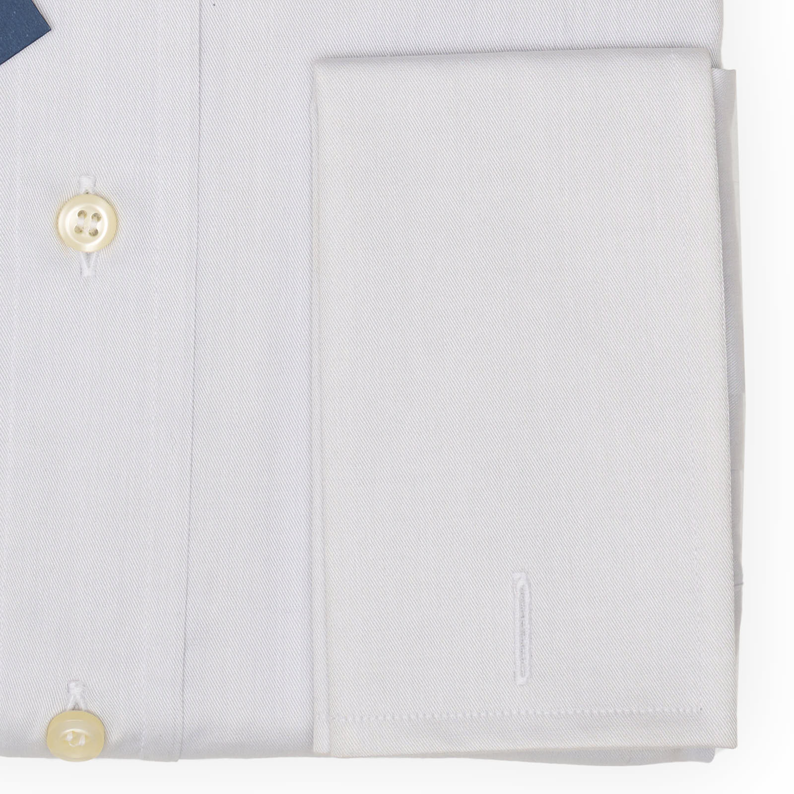 FENICIA Gray Poplin Cotton French Cuff Dress Shirt EU 42 NEW US 16.5