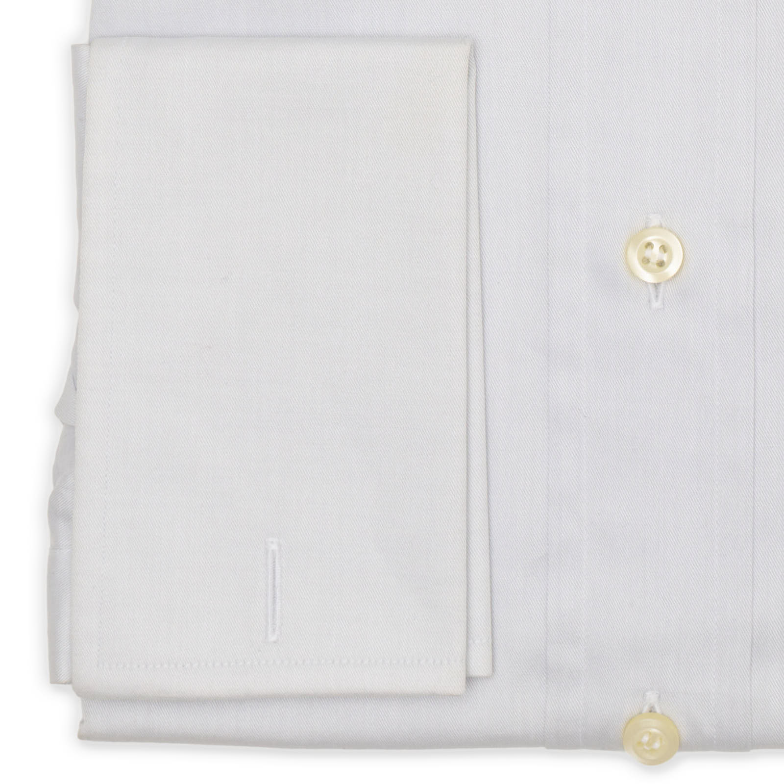 FENICIA Milano Light Gray Cotton French Cuff Dress Shirt EU 42 NEW US 16.5