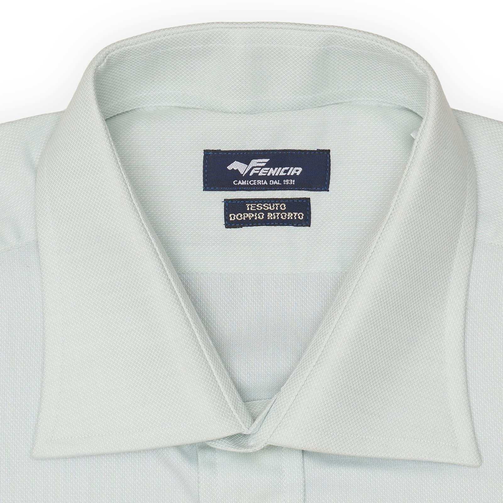 FENICIA Mint Green Royal Oxford Cotton Short Sleeve Shirt EU XL NEW US 17
