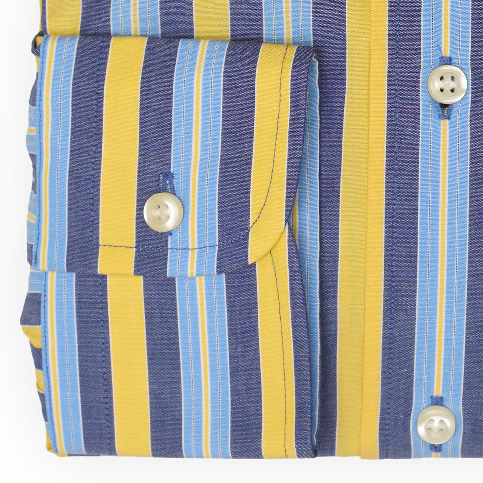 FENICIA Multicolor Striped Poplin Cotton Shirt EU S NEW US 15