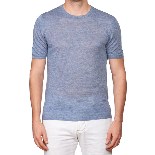 Tom Ford - logo-embroidered Jersey T-Shirt - Mens - Light Blue