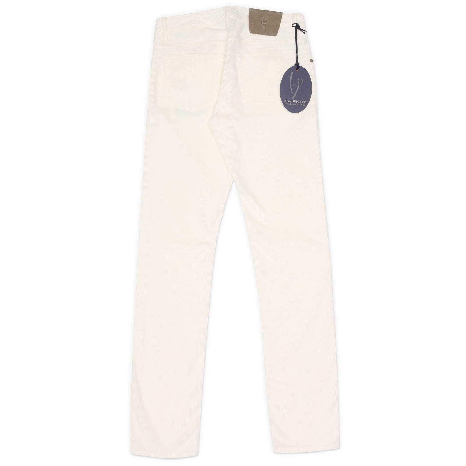 HANDPICKED White "RAVELLO" Corduroy Cotton-Modal Jeans EU 46 NEW US 30