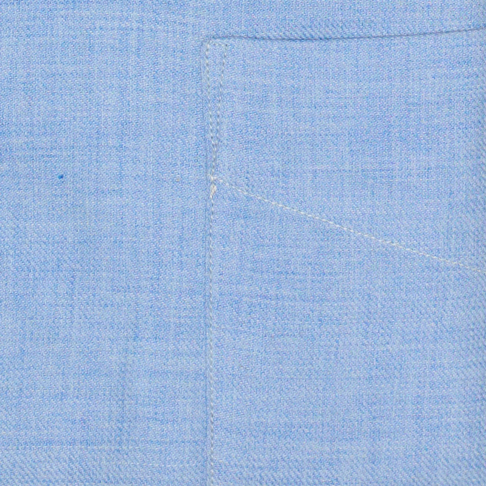 HERMAN Blue Melange Cotton Dress Shirt EU S NEW US 15.5