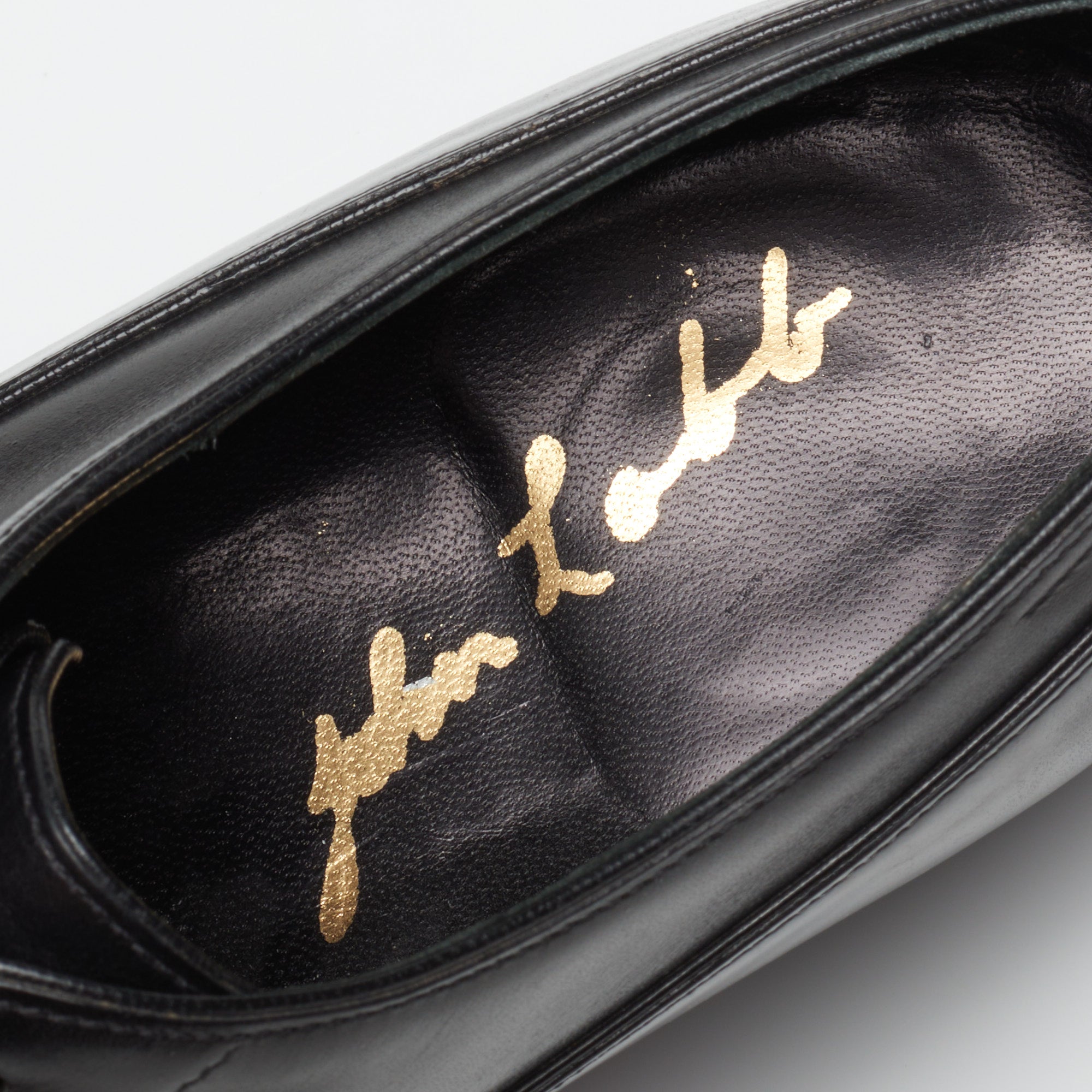JOHN LOBB Paris Bespoke Black Calf Leather Balmoral Oxford Shoes UK 7. –  SARTORIALE