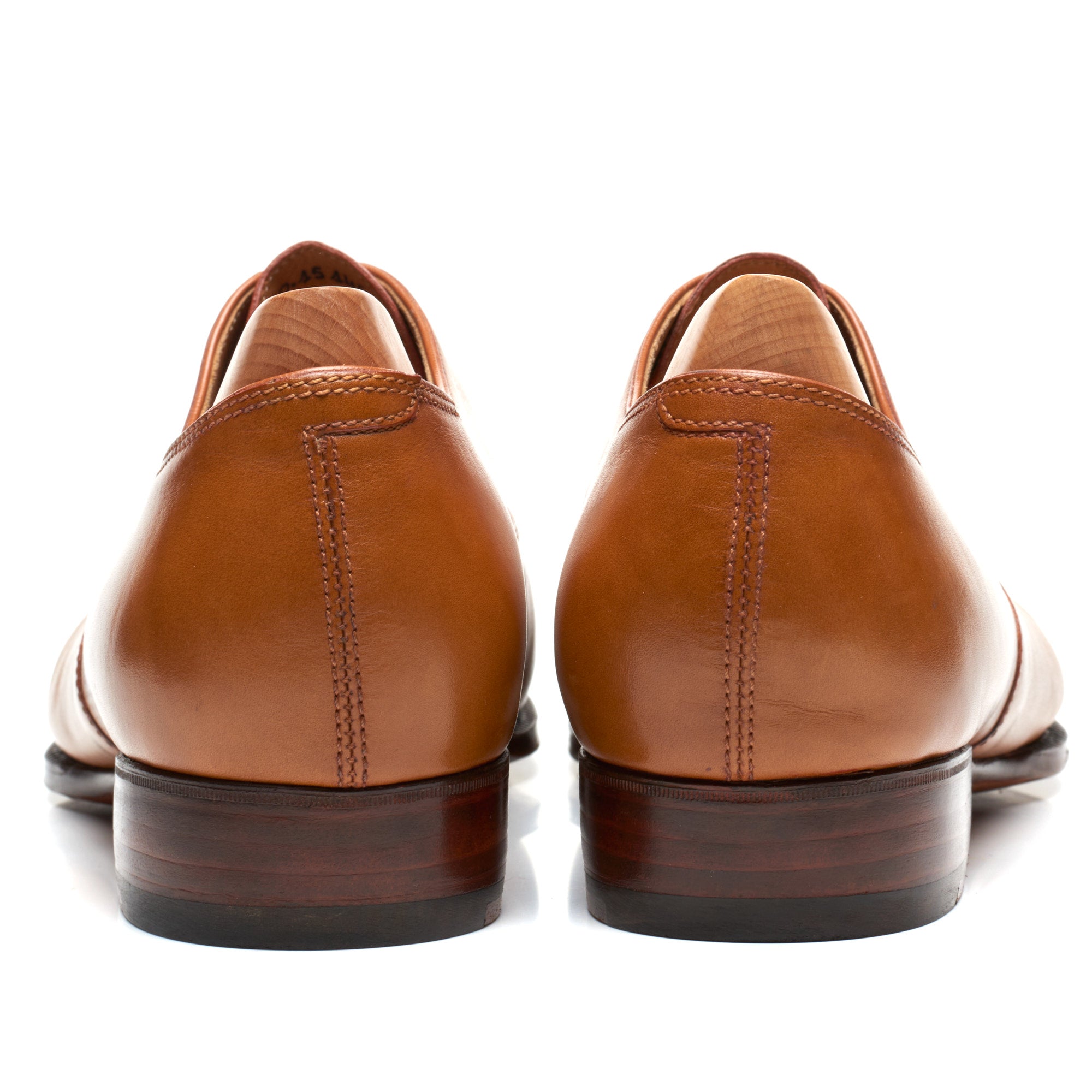 JOHN LOBB Paris City II Bespoke Tan Museum Calf Leather Oxford Shoes U