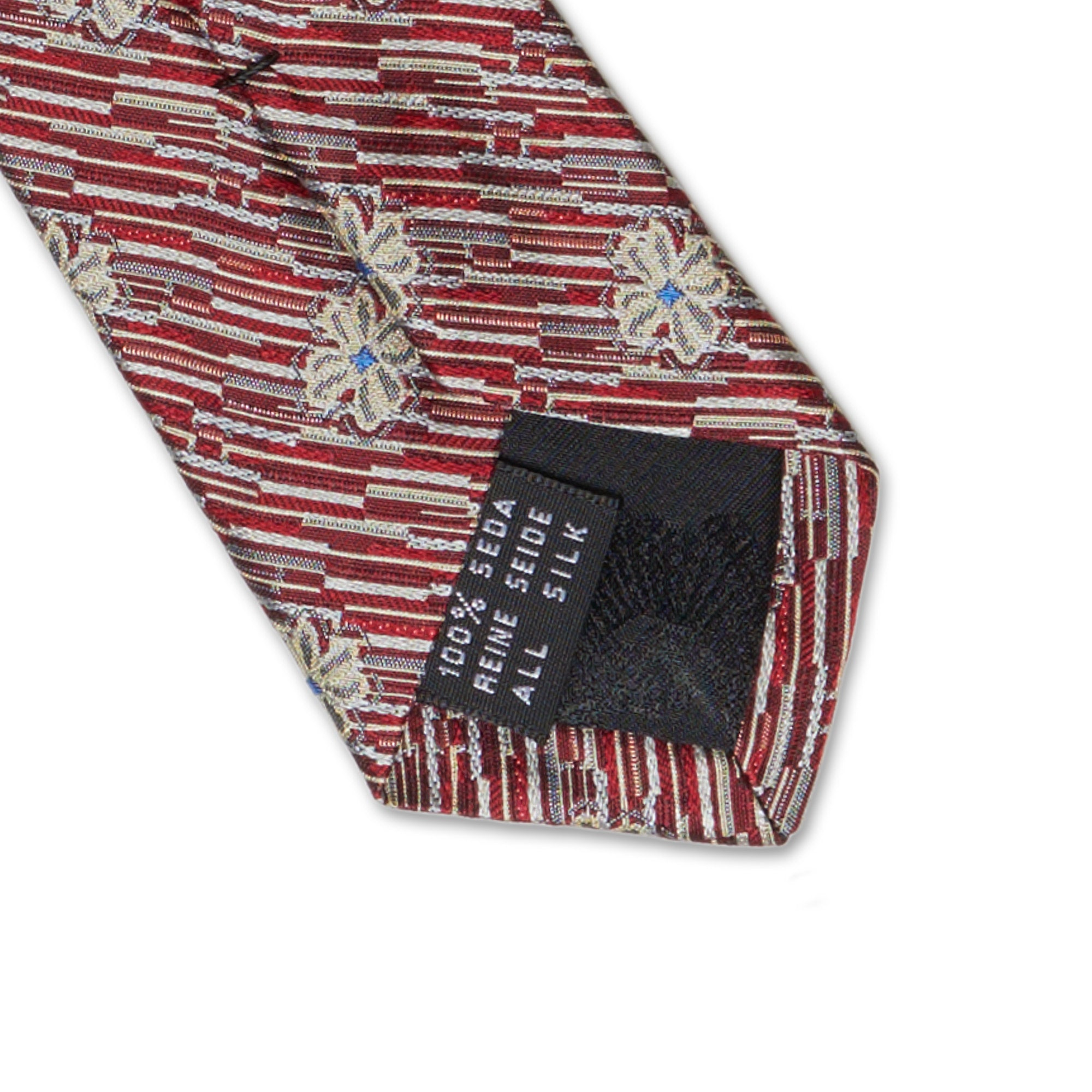 KIESELSTEIN-CORD Handmade Red Floral Design Silk Tie – SARTORIALE