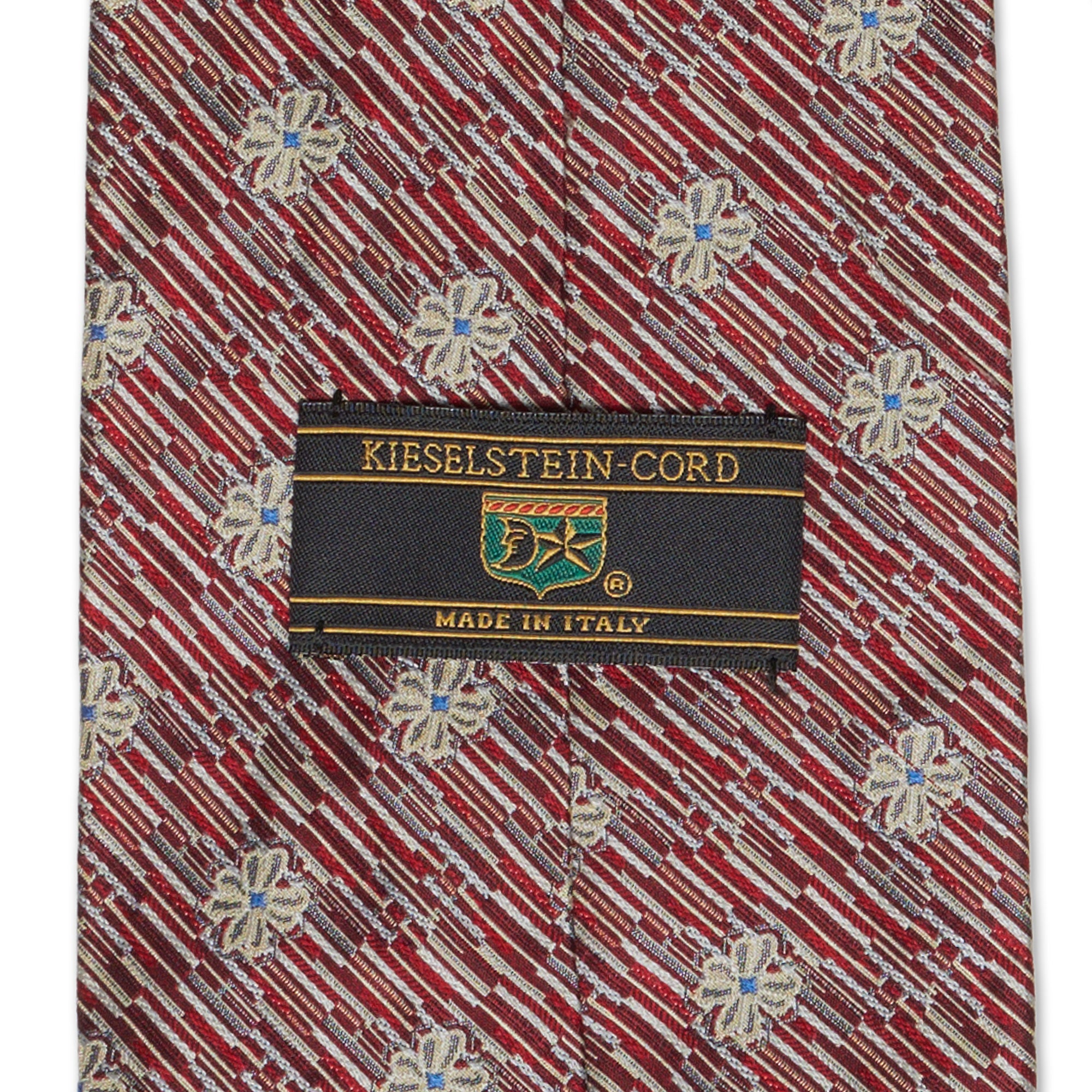 Red silk tie 8 cm and handkerchief - Buy online
