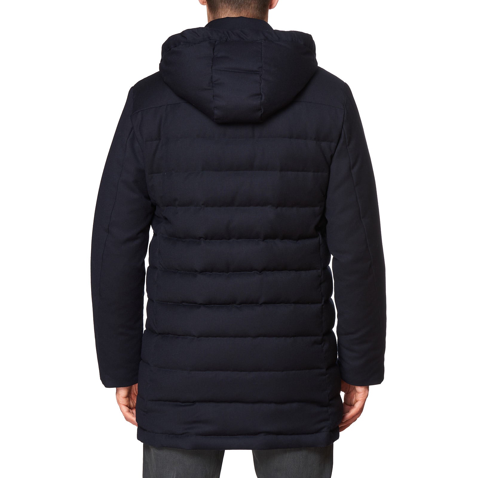 Norwegian Wool quilted padded down jacket - Blue