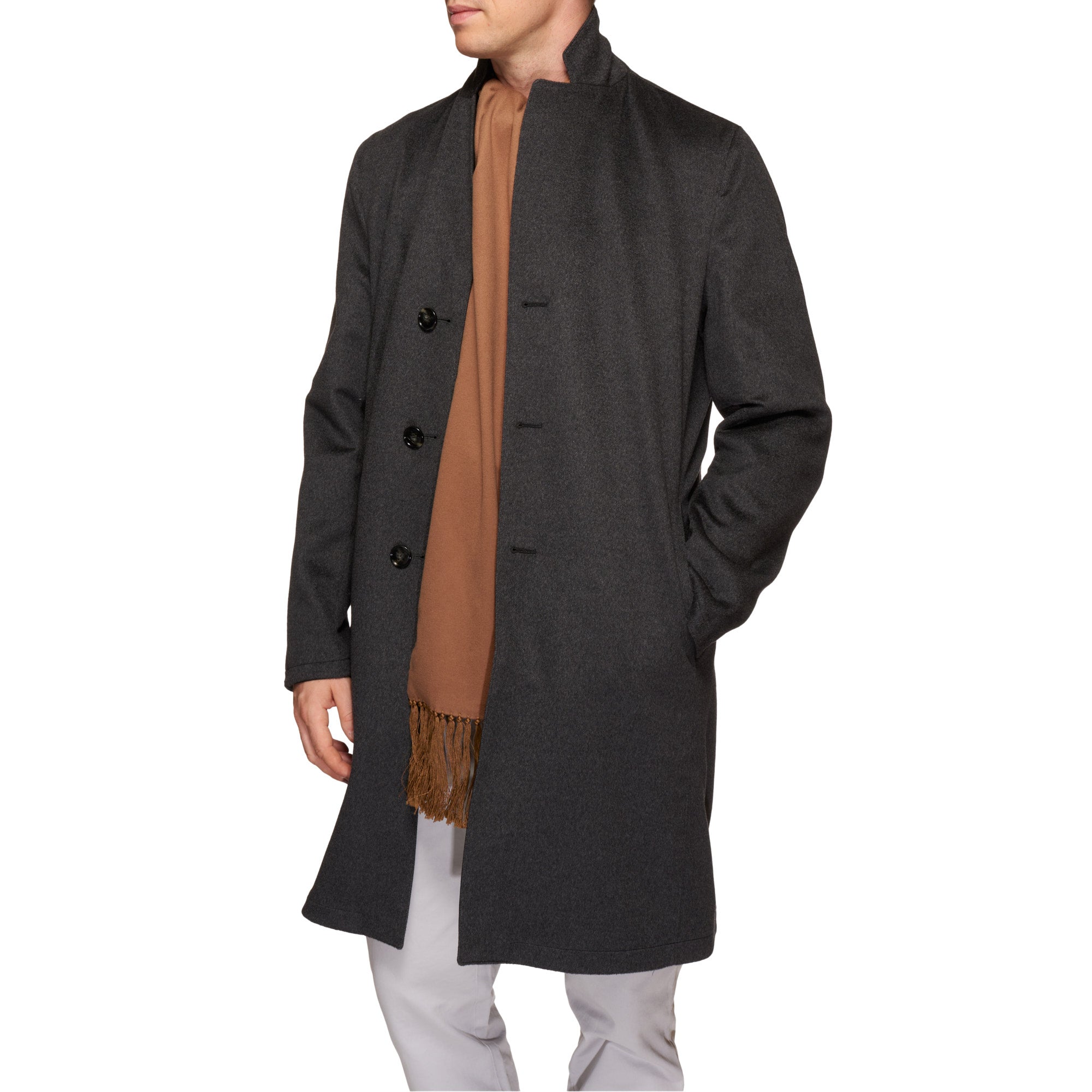 Kiton reversible trench coat - Grey