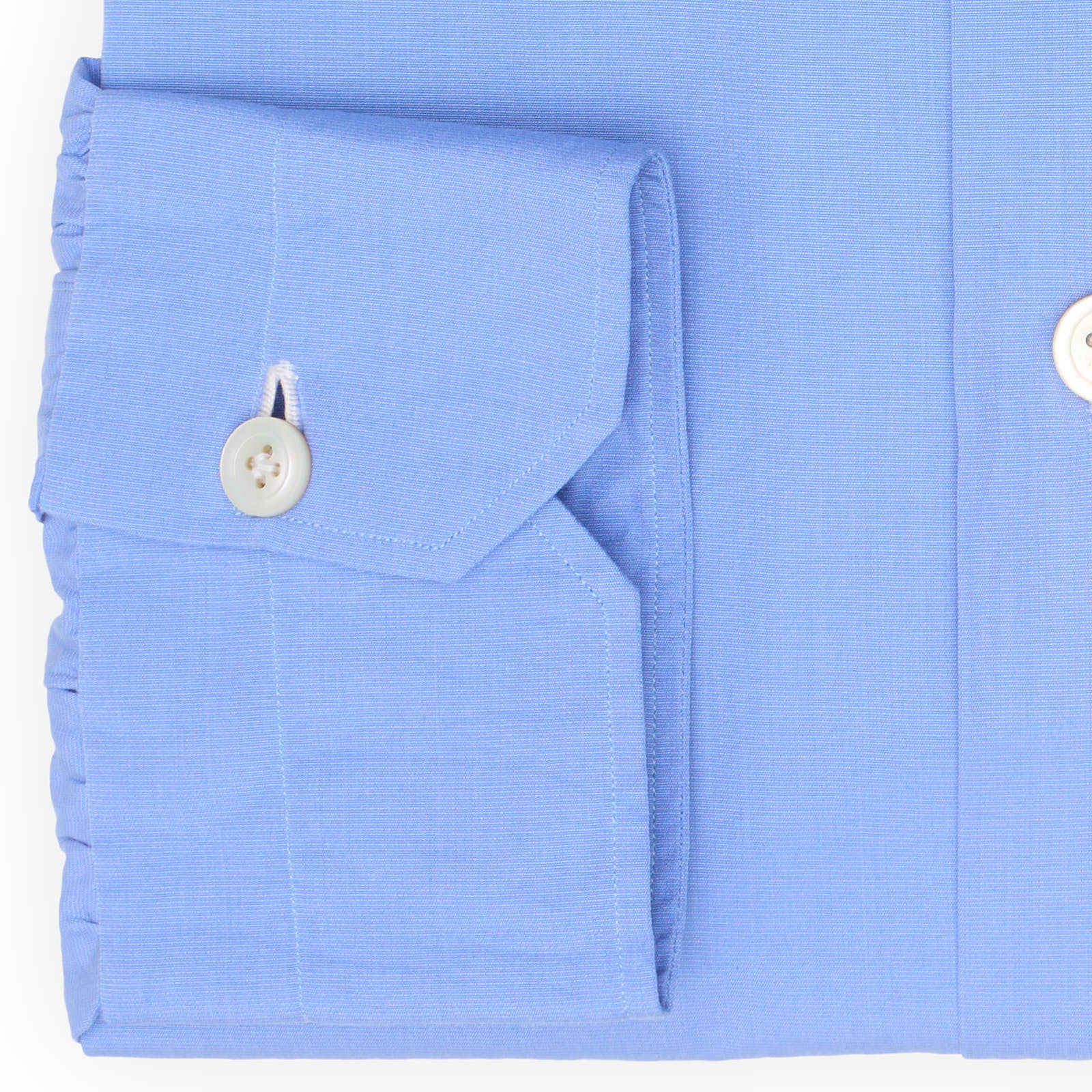 KITON Napoli Handmade Blue Cotton Button-Down Dress Shirt EU 39 NEW US 15.5