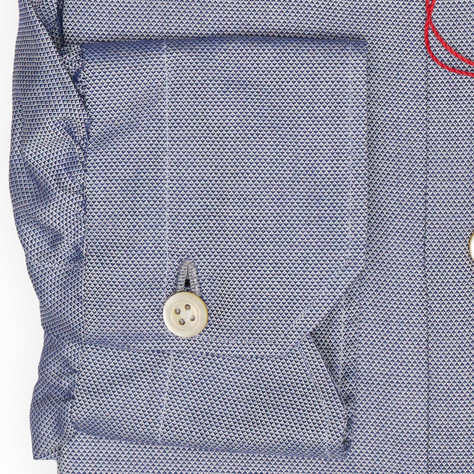 KITON Napoli Handmade Blue Oxford Cotton Dress Shirt EU 38 NEW US 15