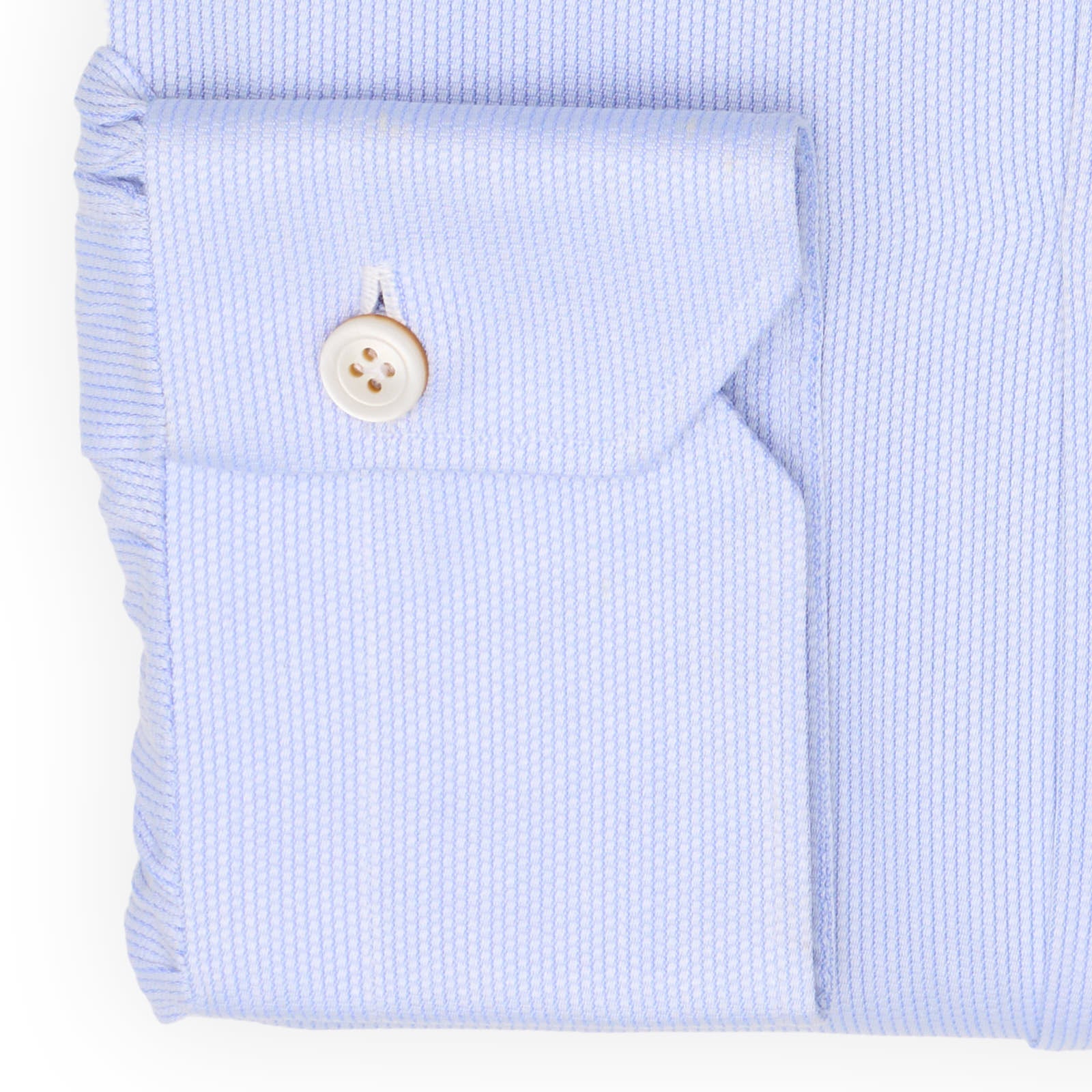KITON Napoli Handmade Blue Oxford Cotton Dress Shirt EU 39 NEW US 15.5