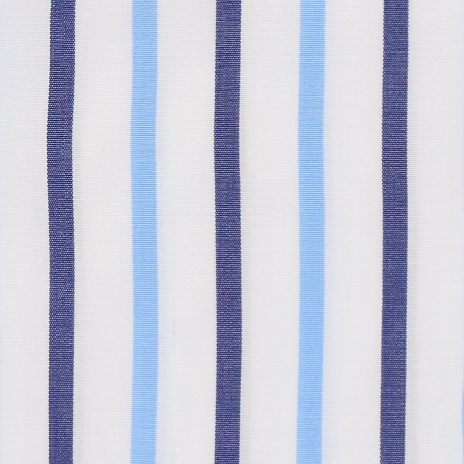 KITON Napoli Handmade Blue Striped Cotton Dress Shirt EU 40 NEW US 15.75